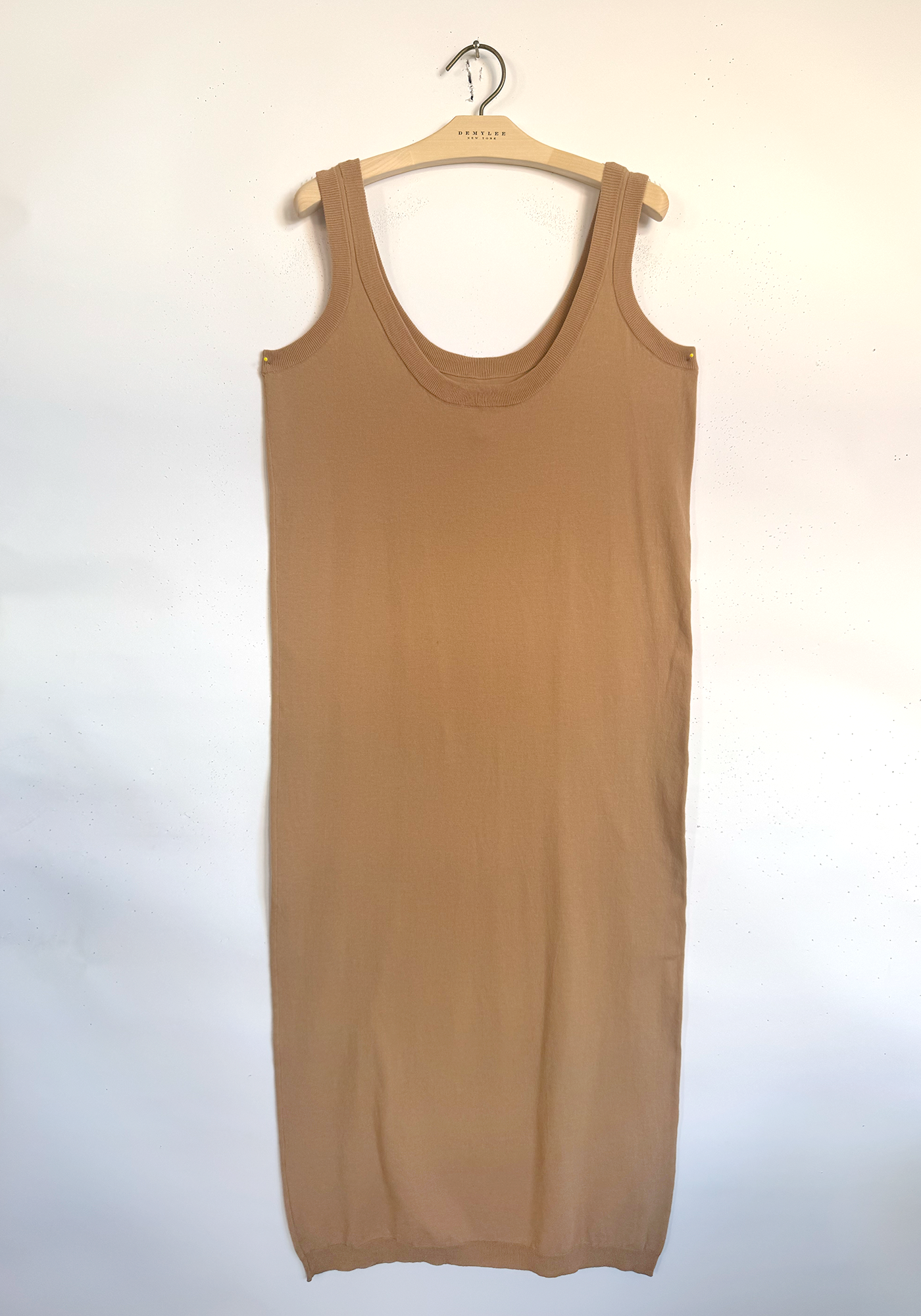Scoop Neck Tank Dress - Tan