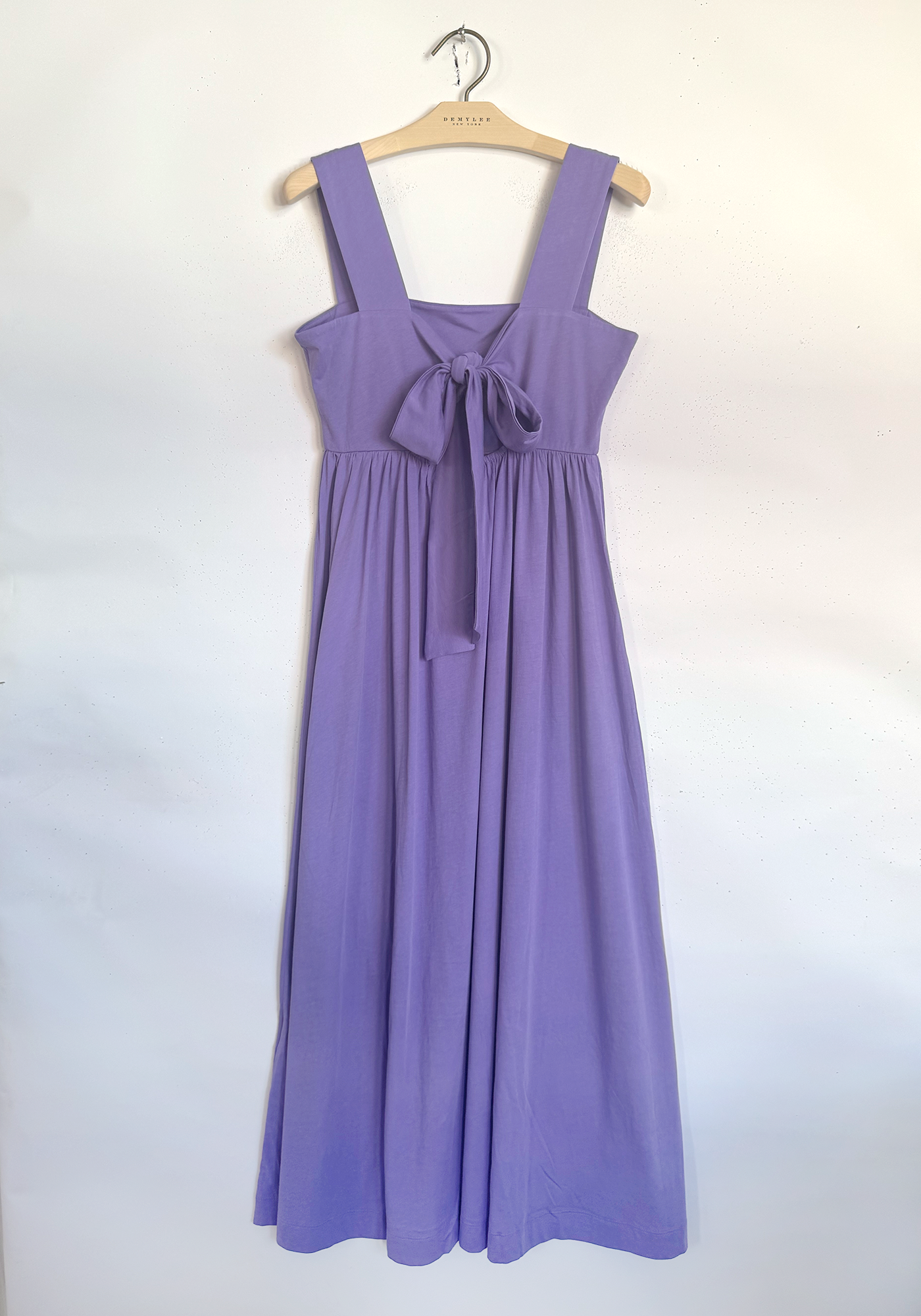 Tie Back Pima Jersey Dress - Amethyst