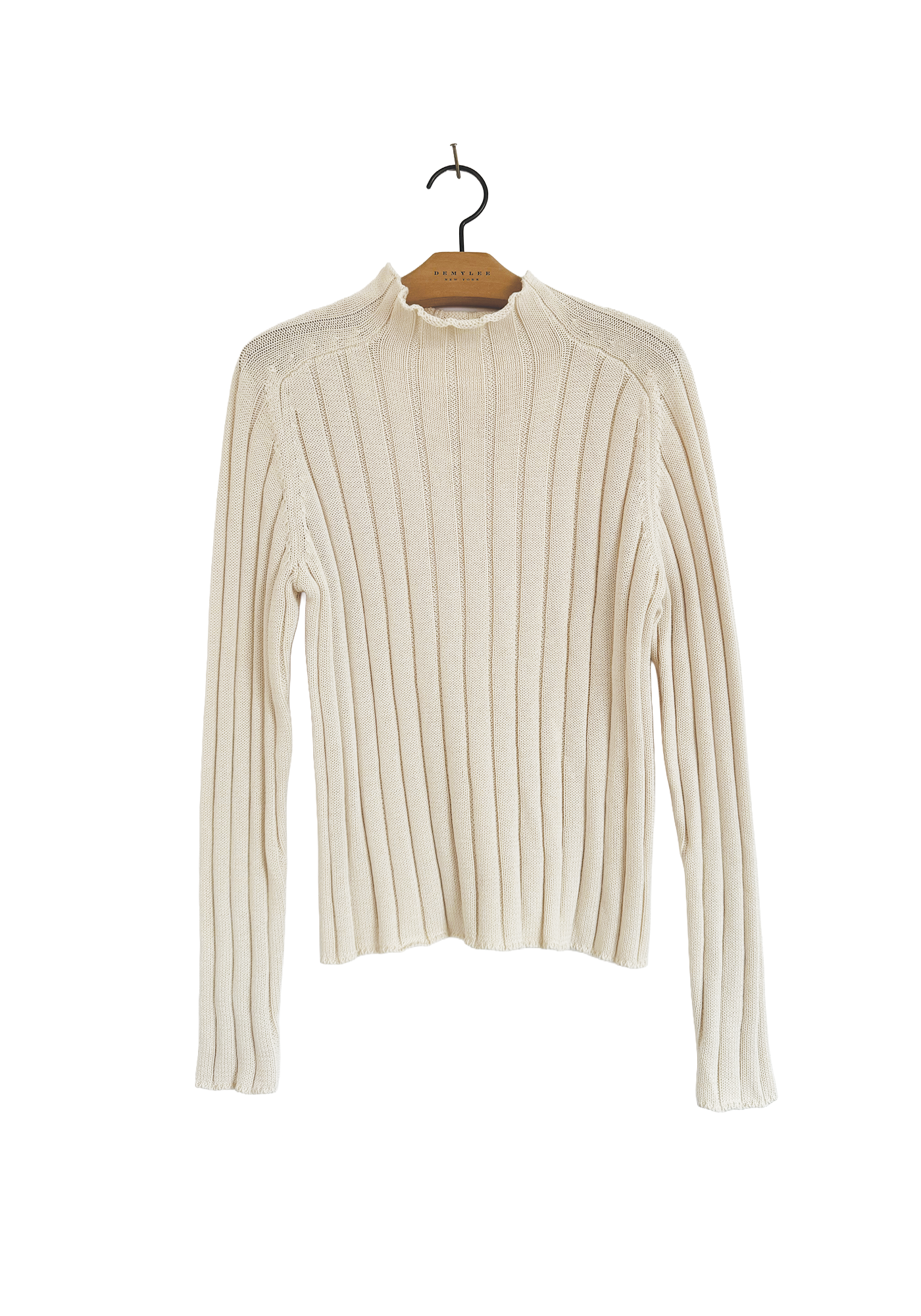 Ribbed Mockneck - Off White