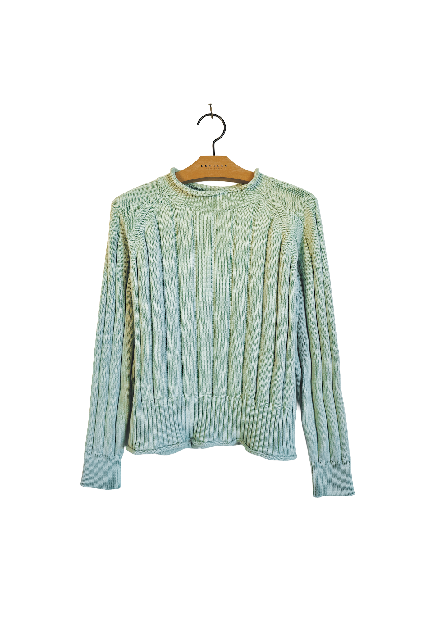 Rollneck Ribbed Sweater - Mint