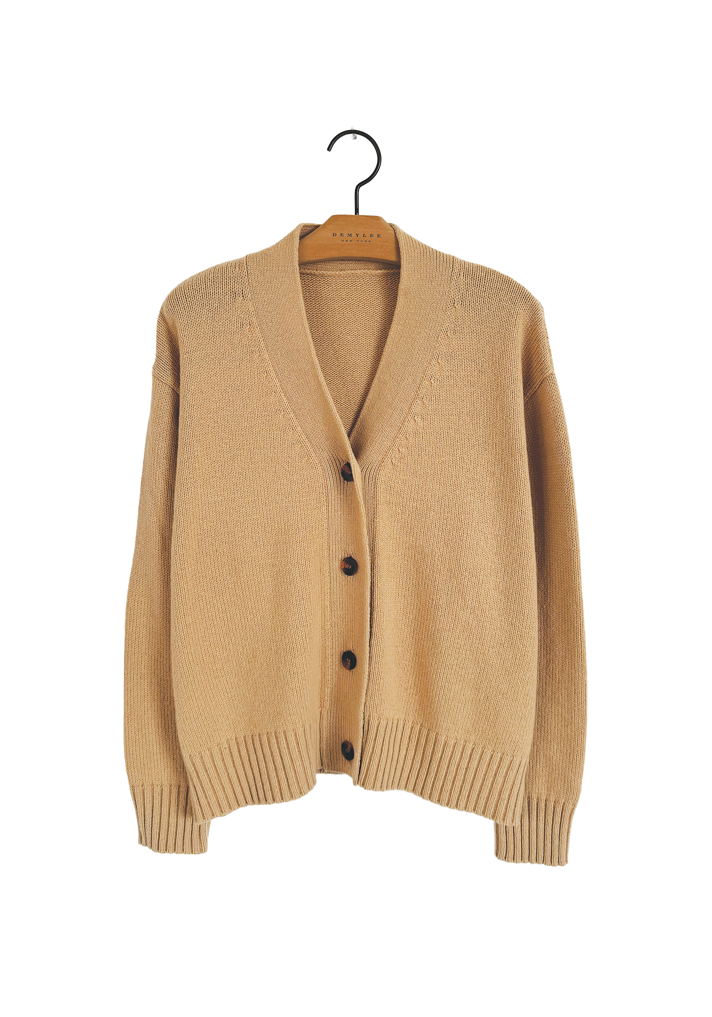 Wool V-neck Cardigan - Birch