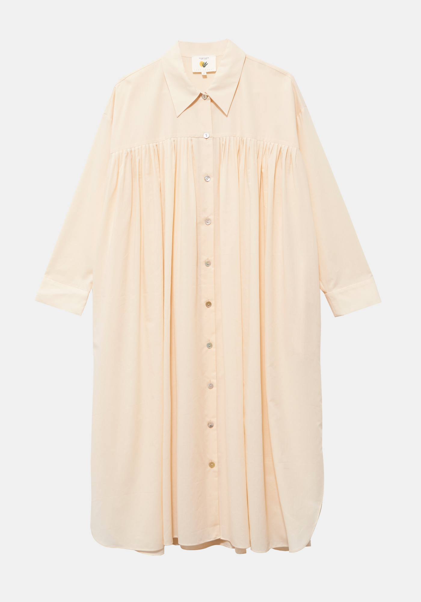 Edimeia Cotton Voile Dress - Antique White