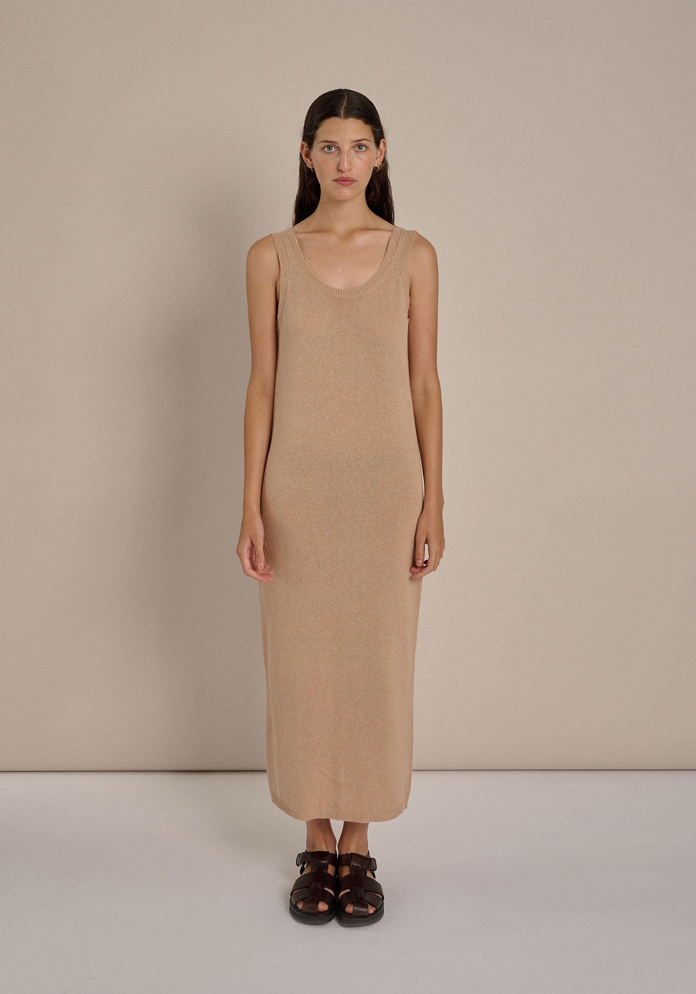 Meiora Dress - Soft Camel