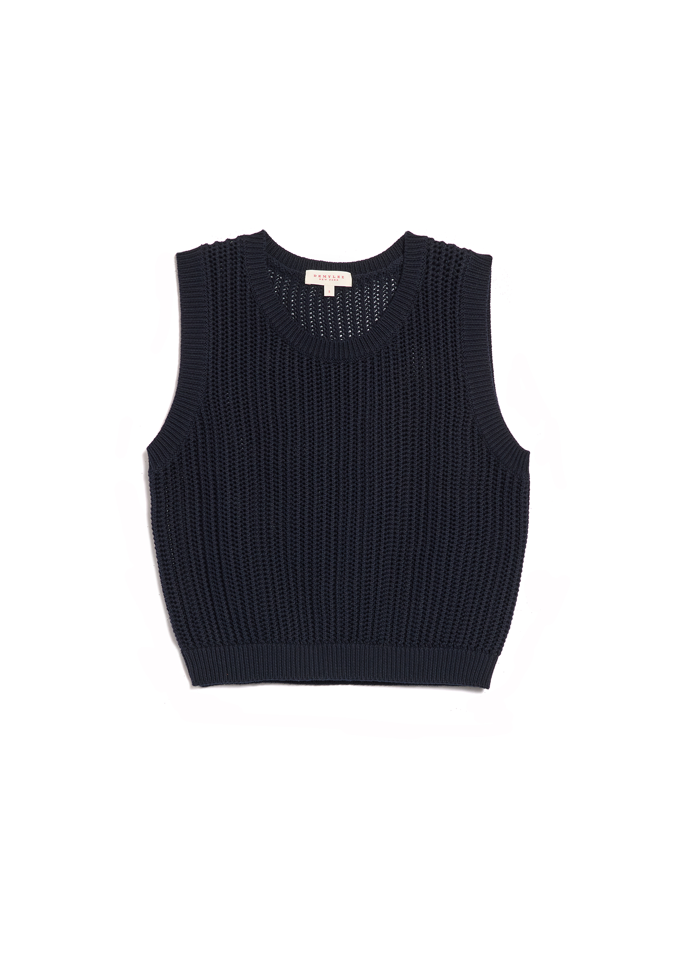 Mina Organic Cotton Top - Navy
