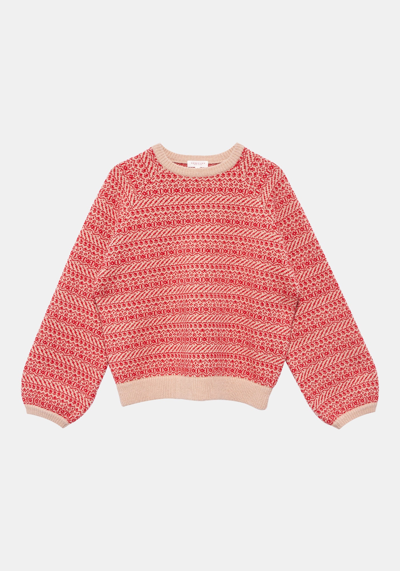 タリヤ セーター - ビスケット / スカーレットレッド