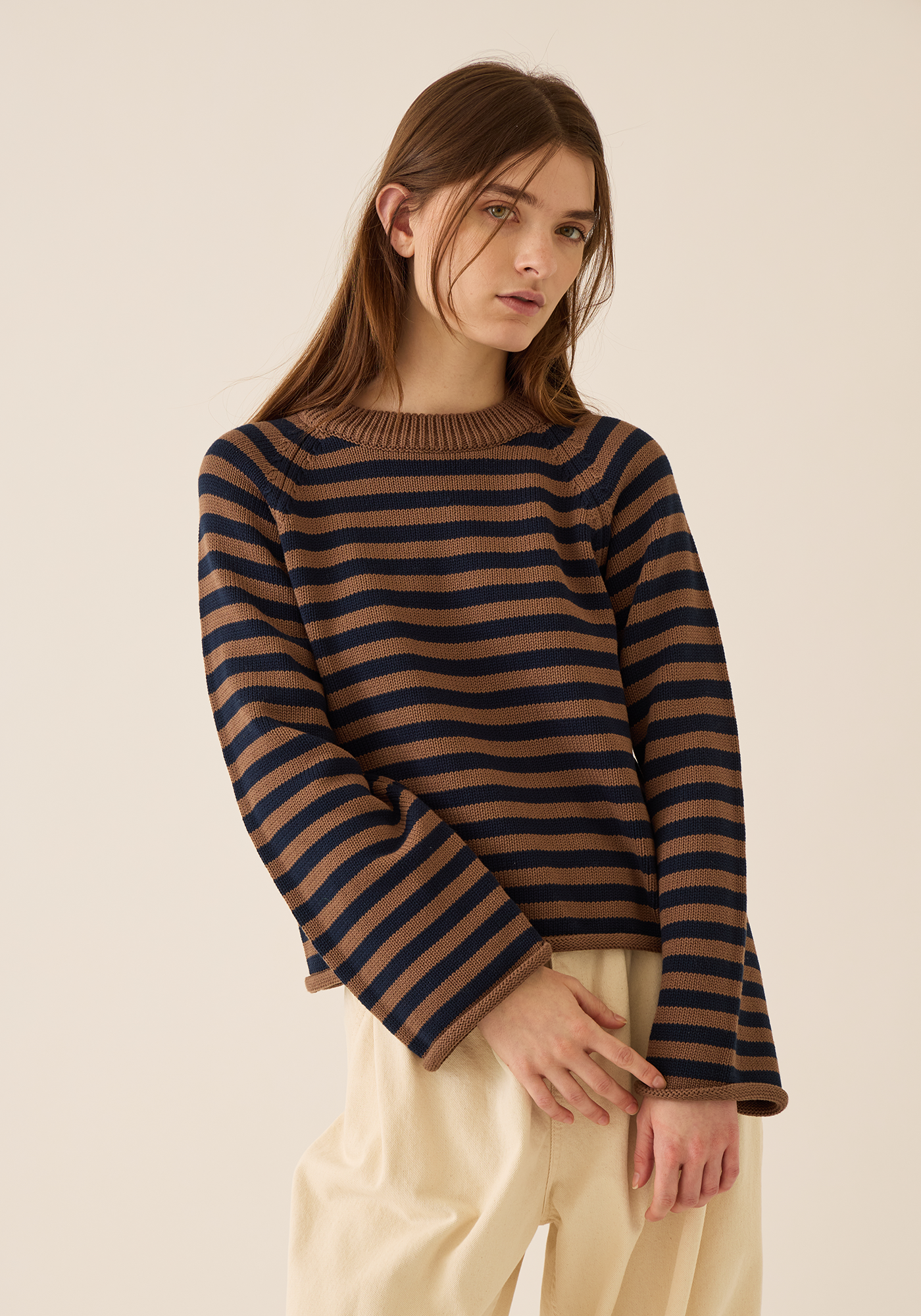 Andi Stripe Cotton Sweater