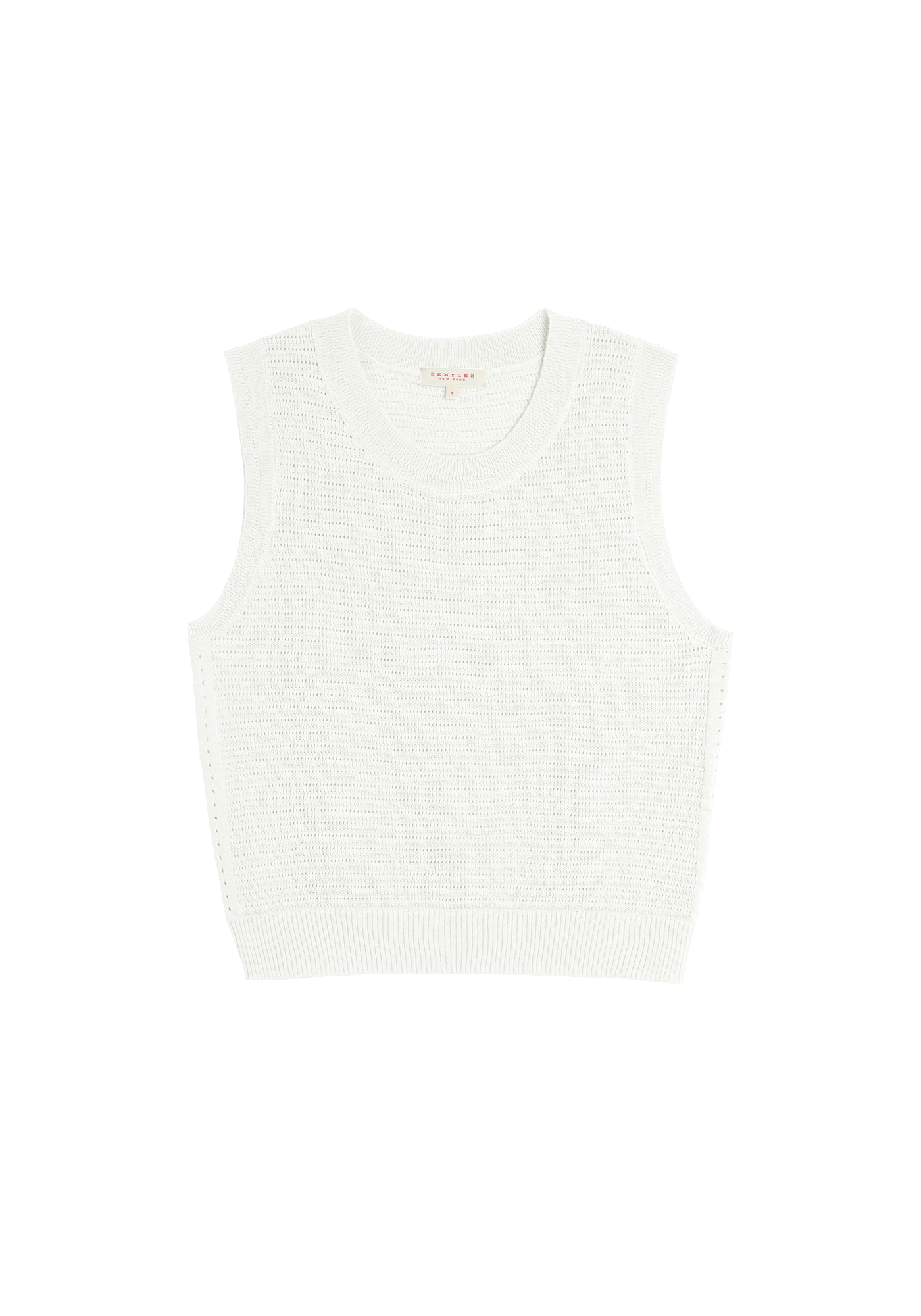 Andrea Pointelle Rib Cotton Top