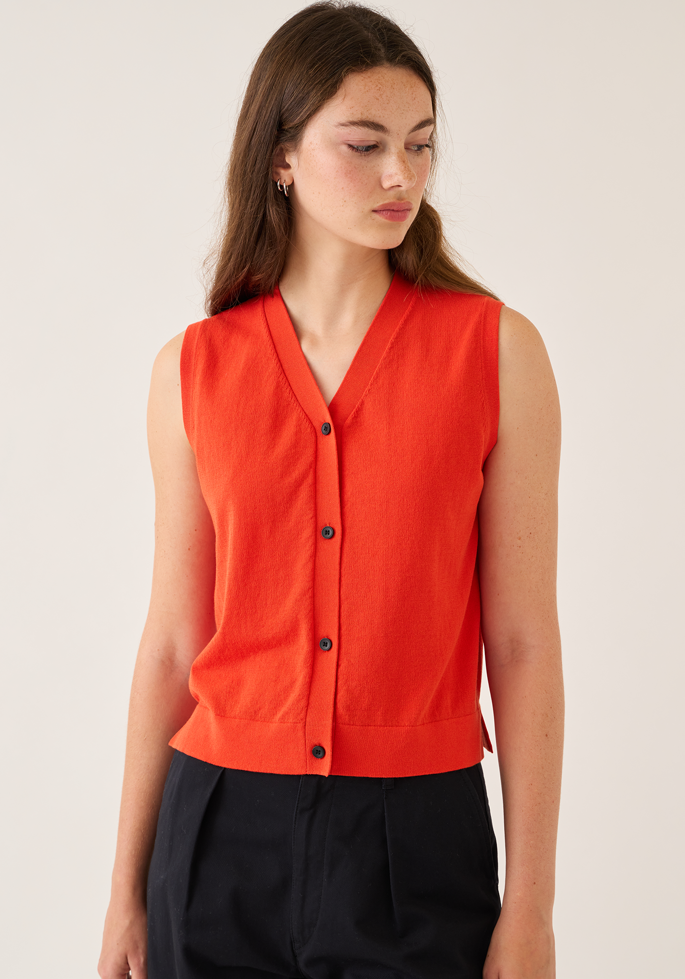 Anya Fine Cotton Stretch Top