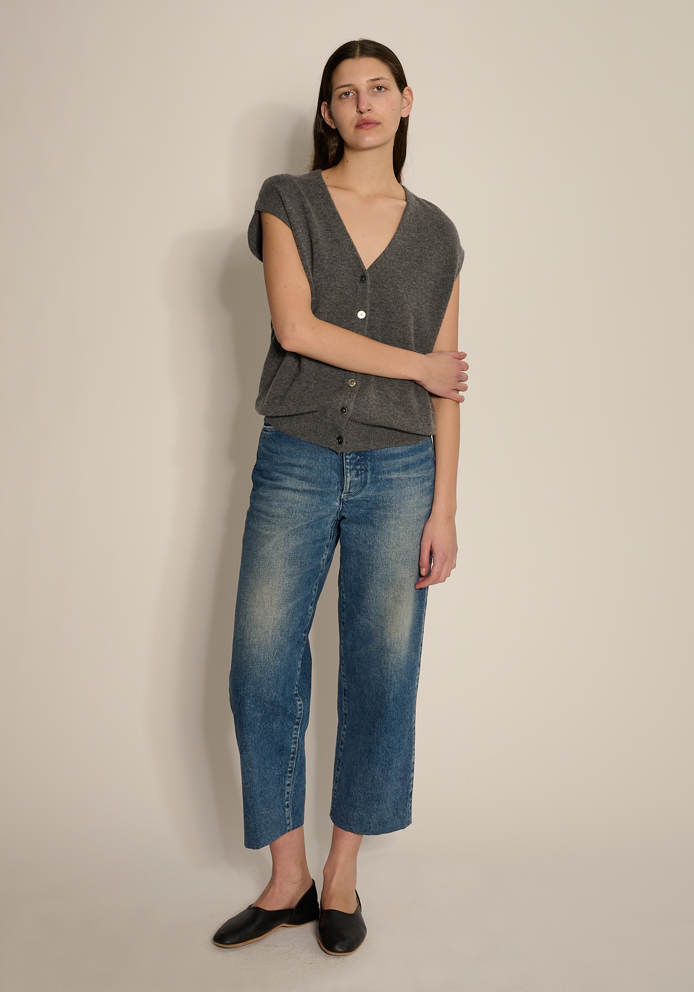 ボルトカシミアベスト