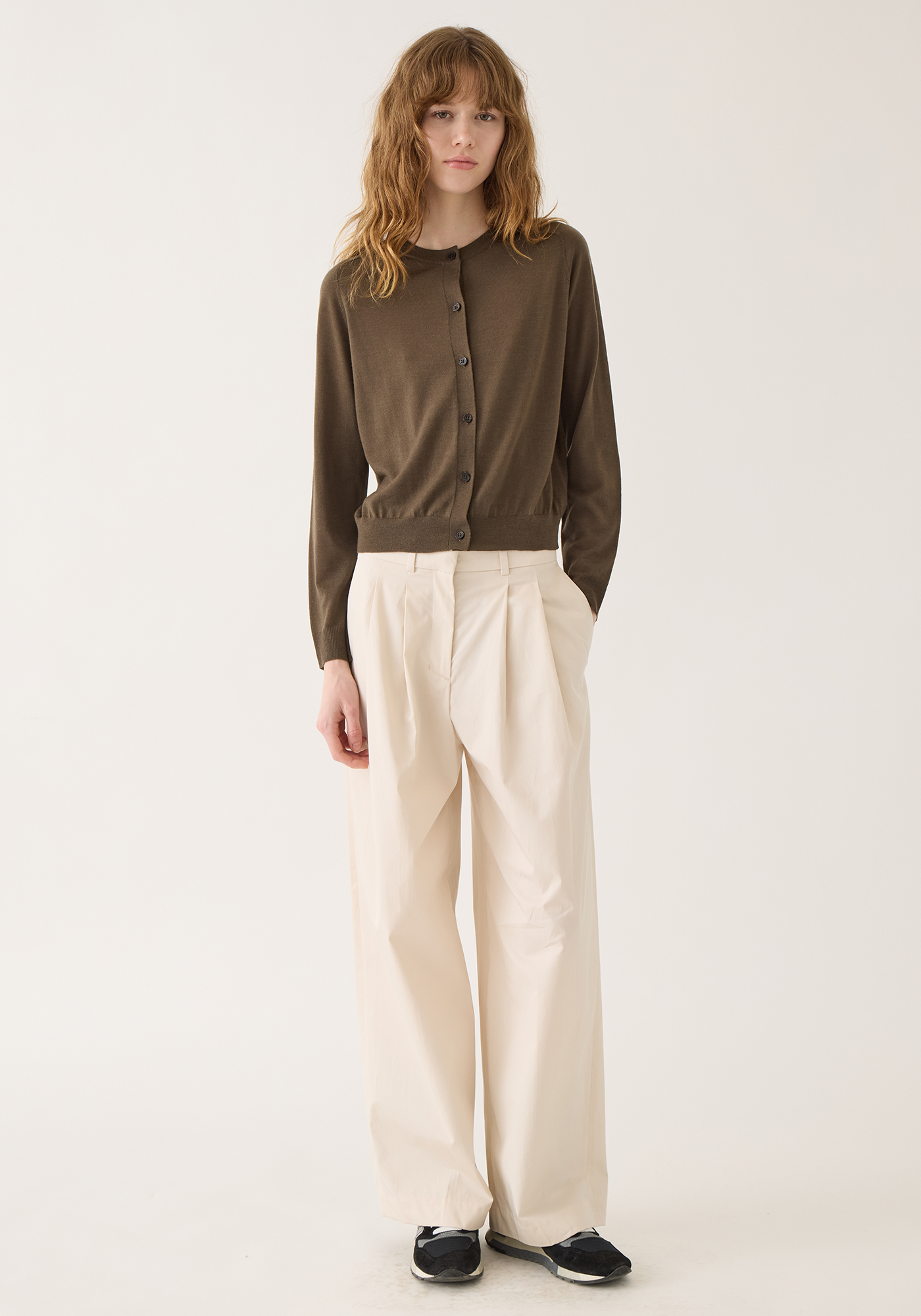 Caraline Superfine Merino Wool Cardigan