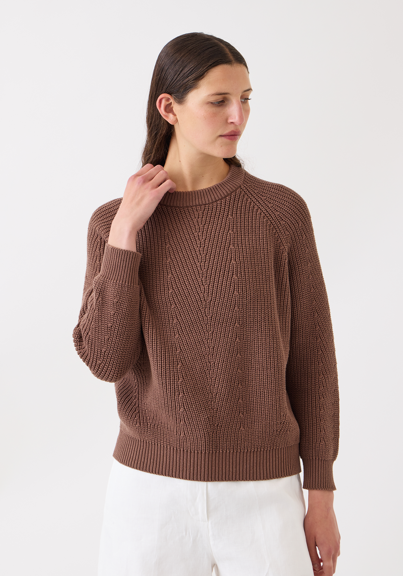 Chelsea Solid Cotton Sweater