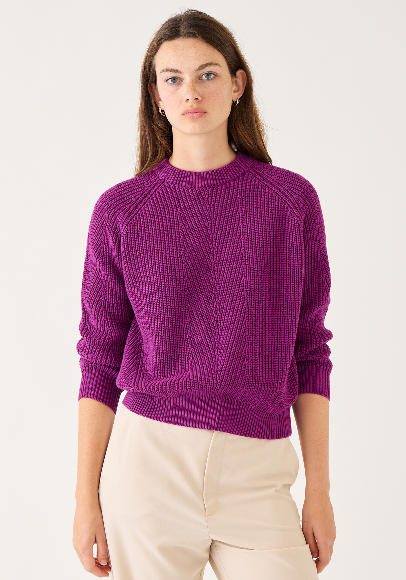 Chelsea Solid Cotton Sweater Chelsea Solid Cotton Sweater
