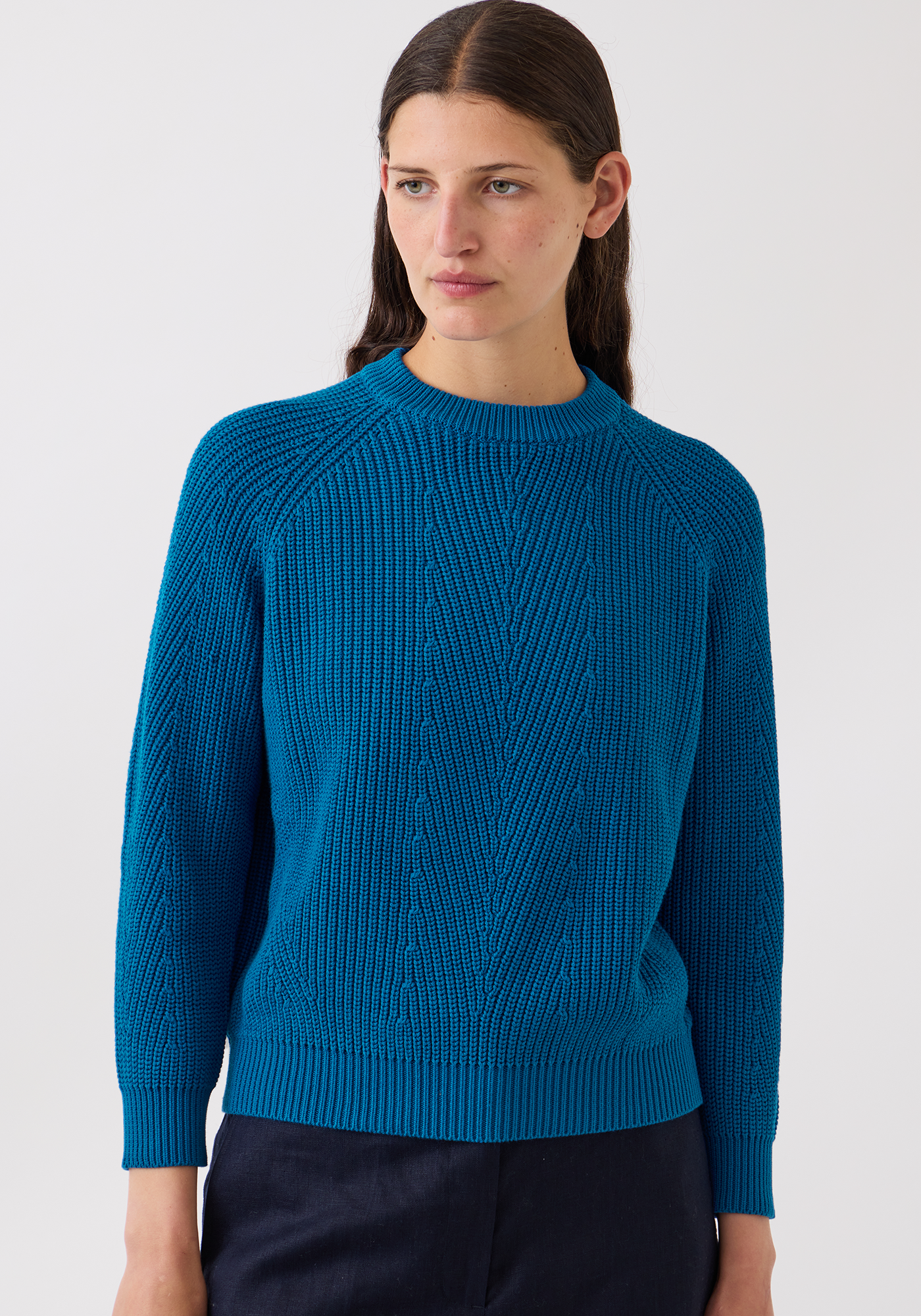 Chelsea Solid Cotton Sweater