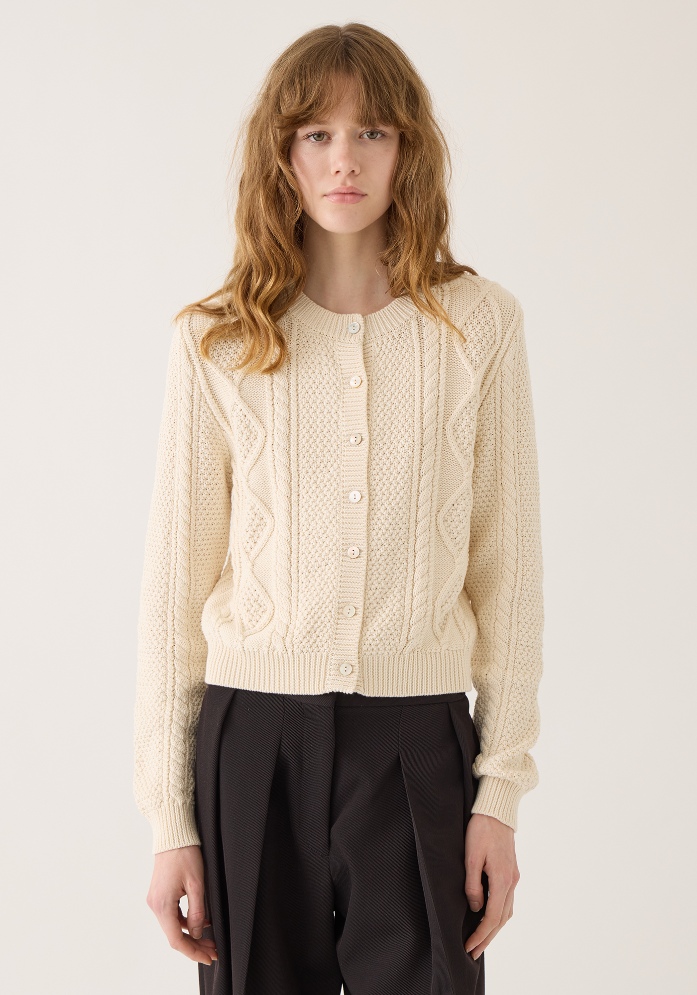 【新品未使用】DEMY BY DEMYLEE Nep Knit Cardigan soleil-natural_b8206e12-4beb-