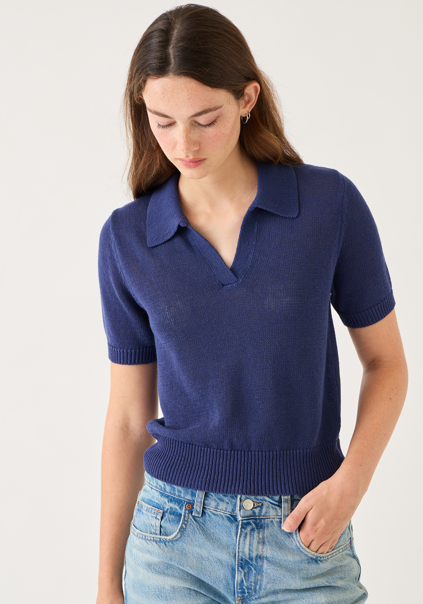 Cris Cotton Linen Top
