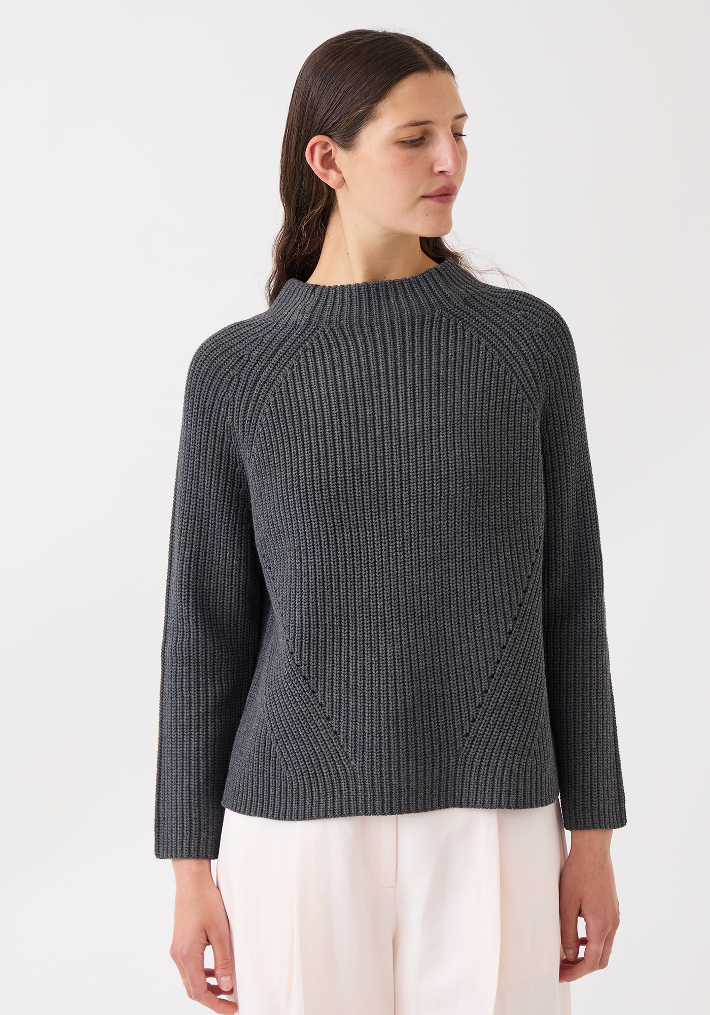 Daphne Solid Cotton Sweater