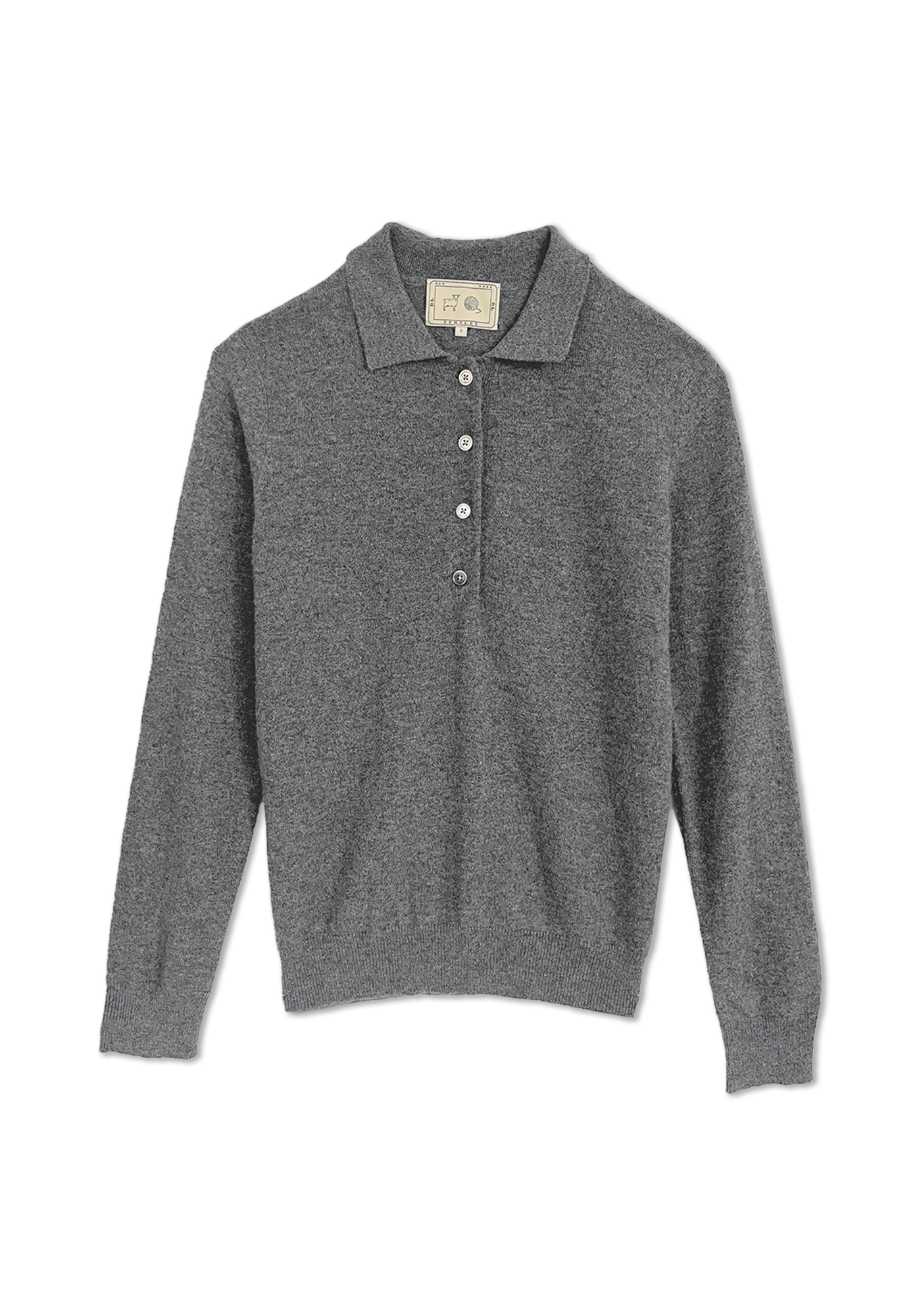 Demira Cashmere Polo Sweater