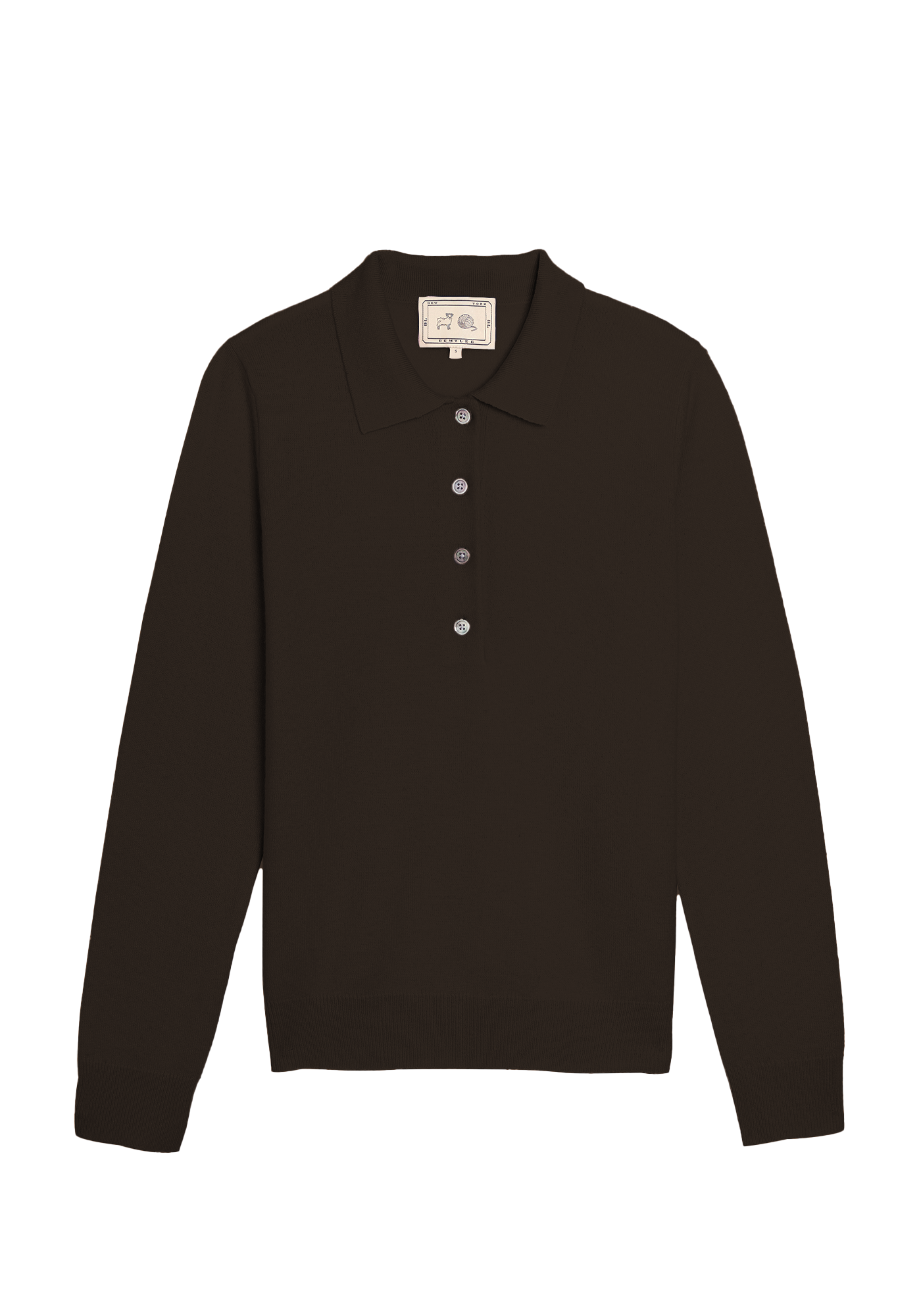 デミラ カシミア ポロセーター