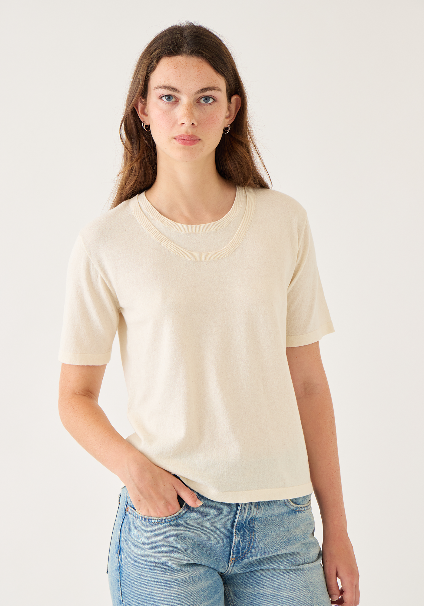Edie Cotton Top - Chartreuse