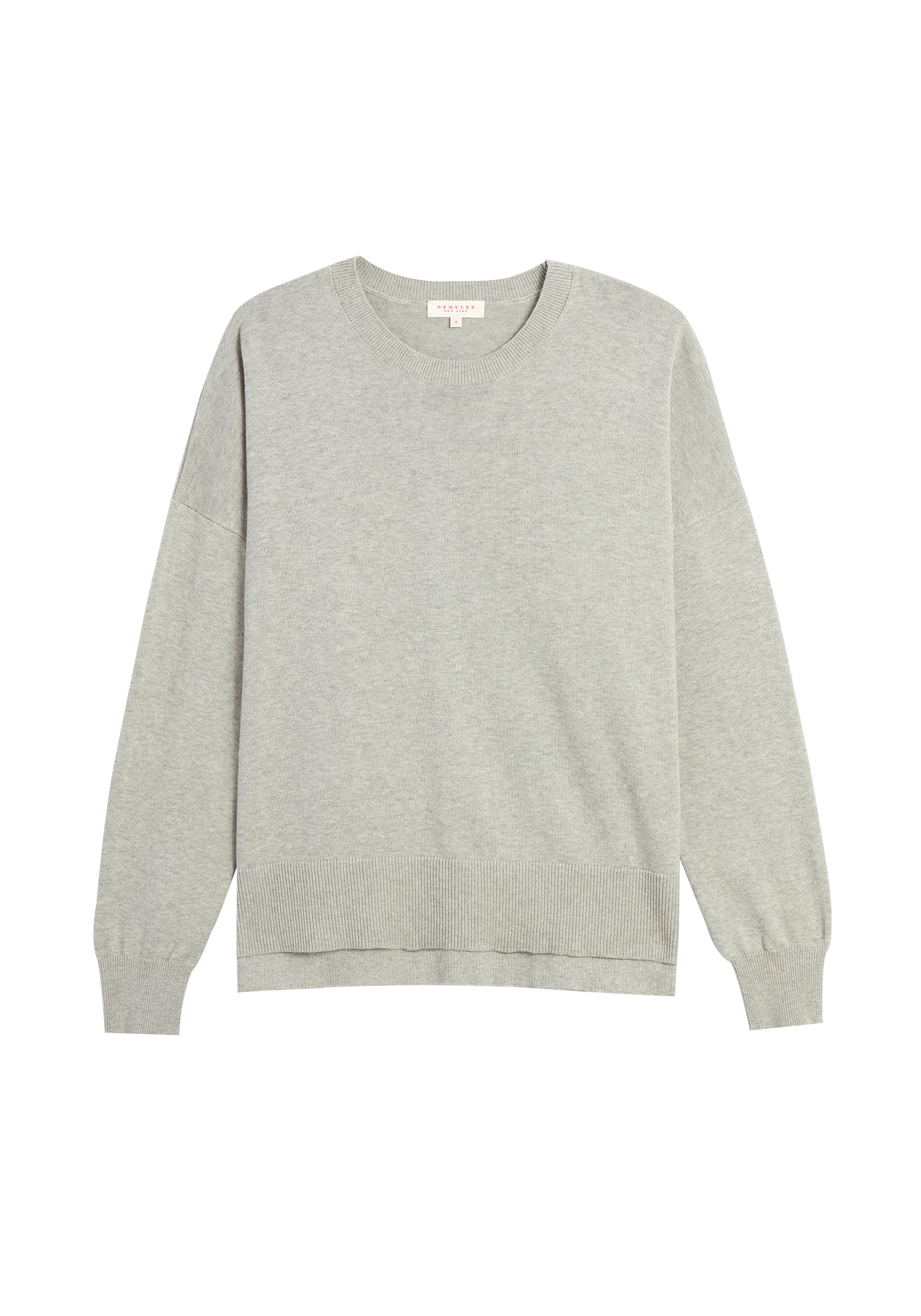 Elle Cotton Cashmere Sweater - Heather Grey
