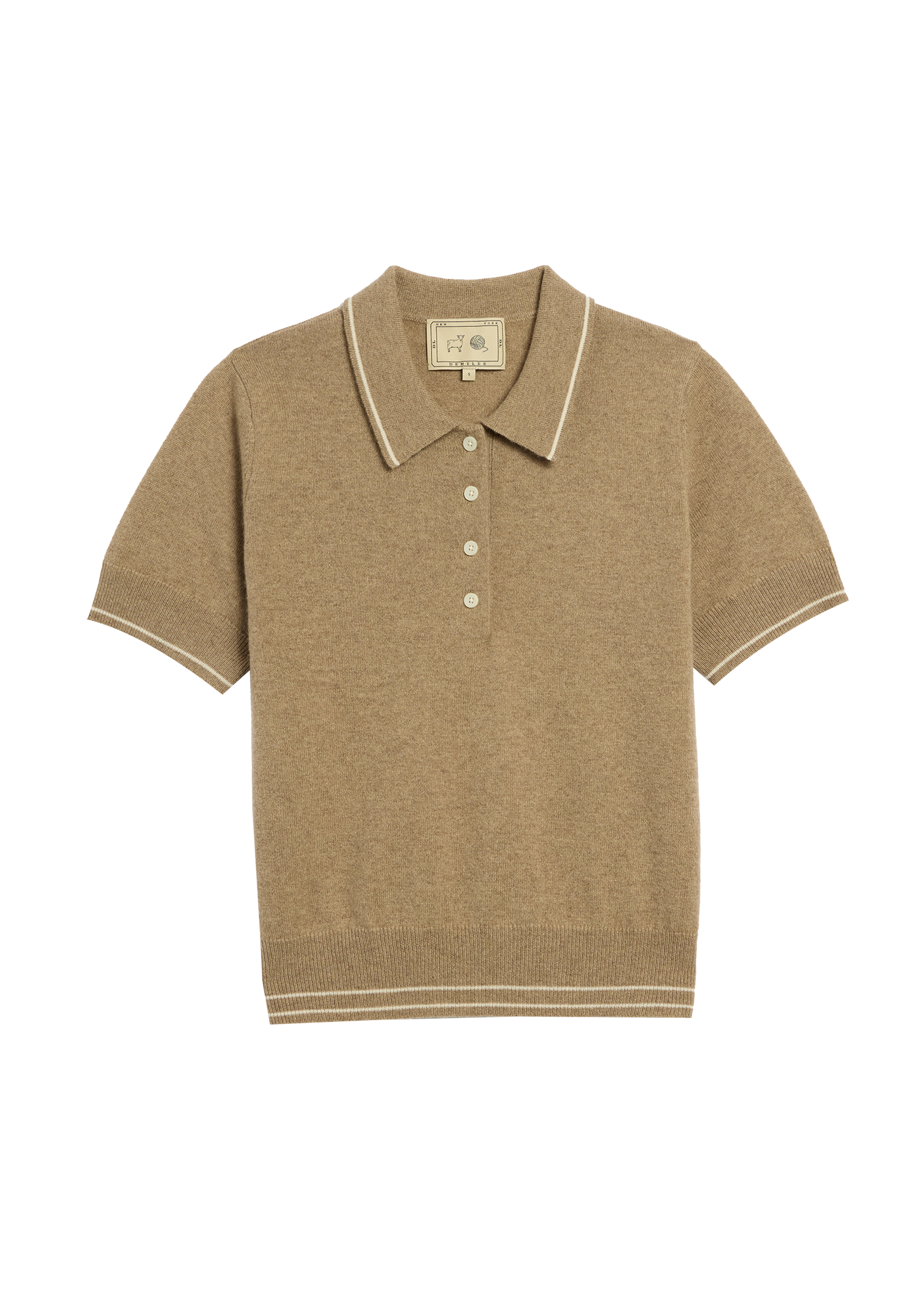 Elyse Cashmere Polo Top