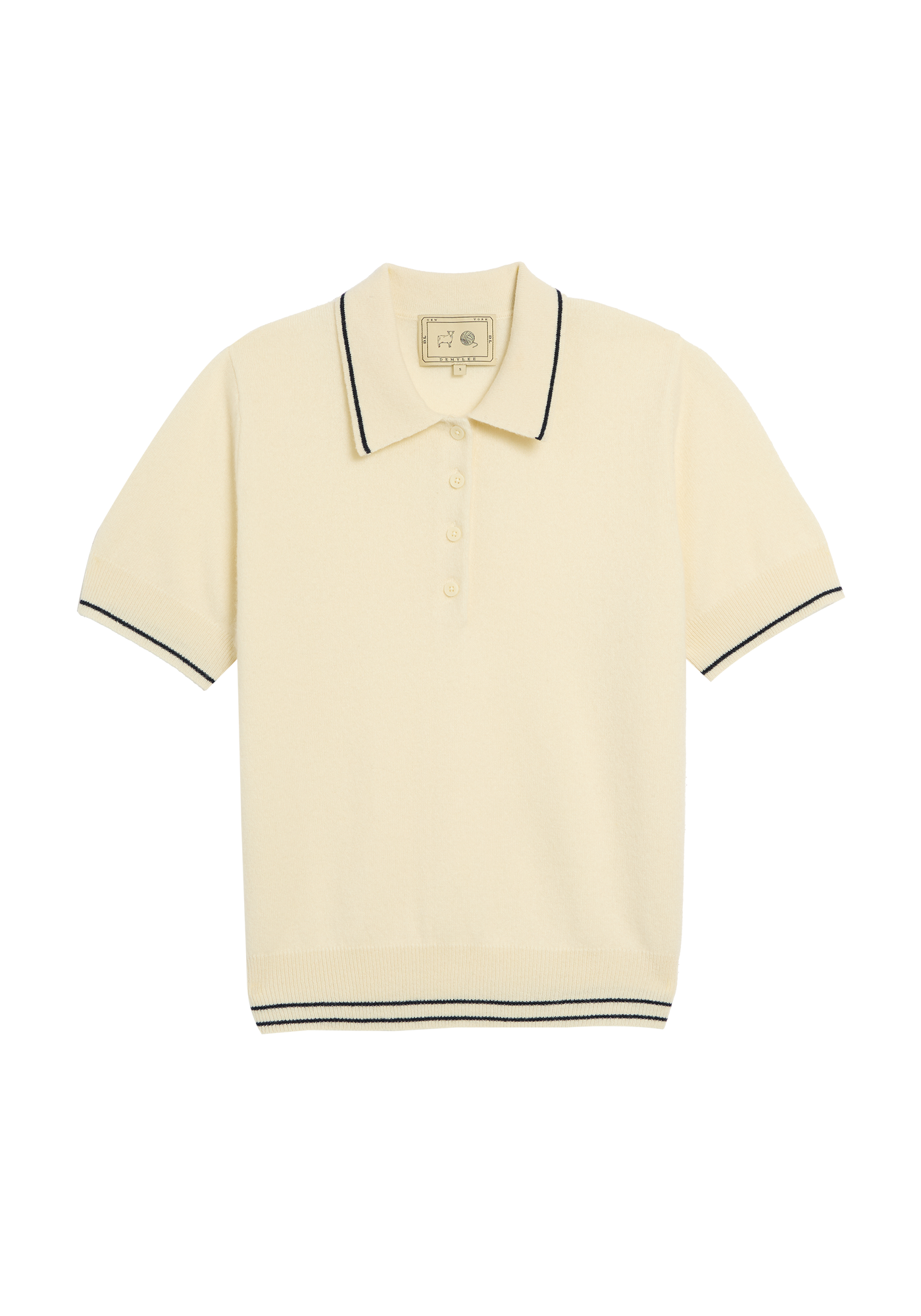 Elyse Cashmere Polo Top
