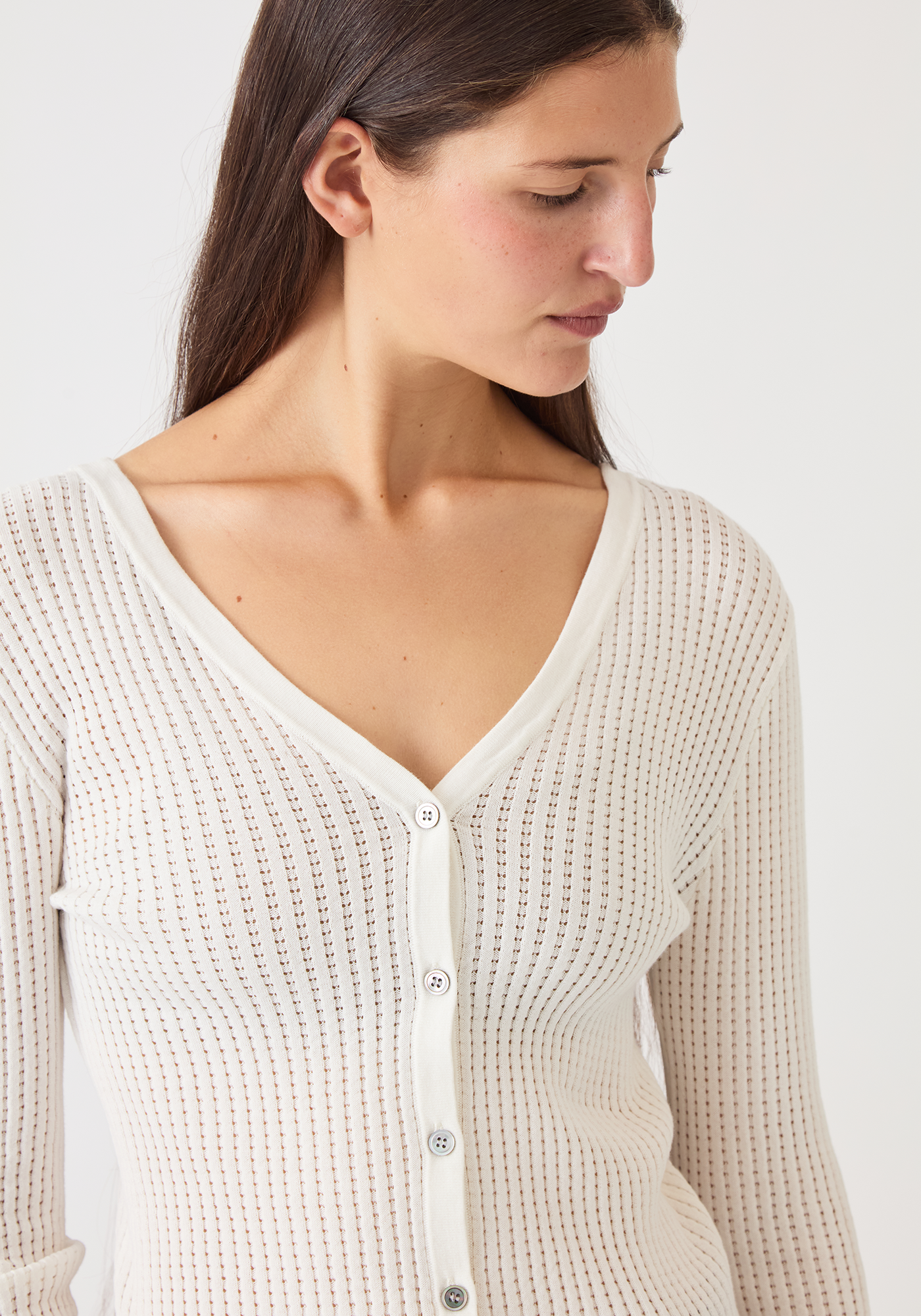 Frida Cotton Cardigan - Off White