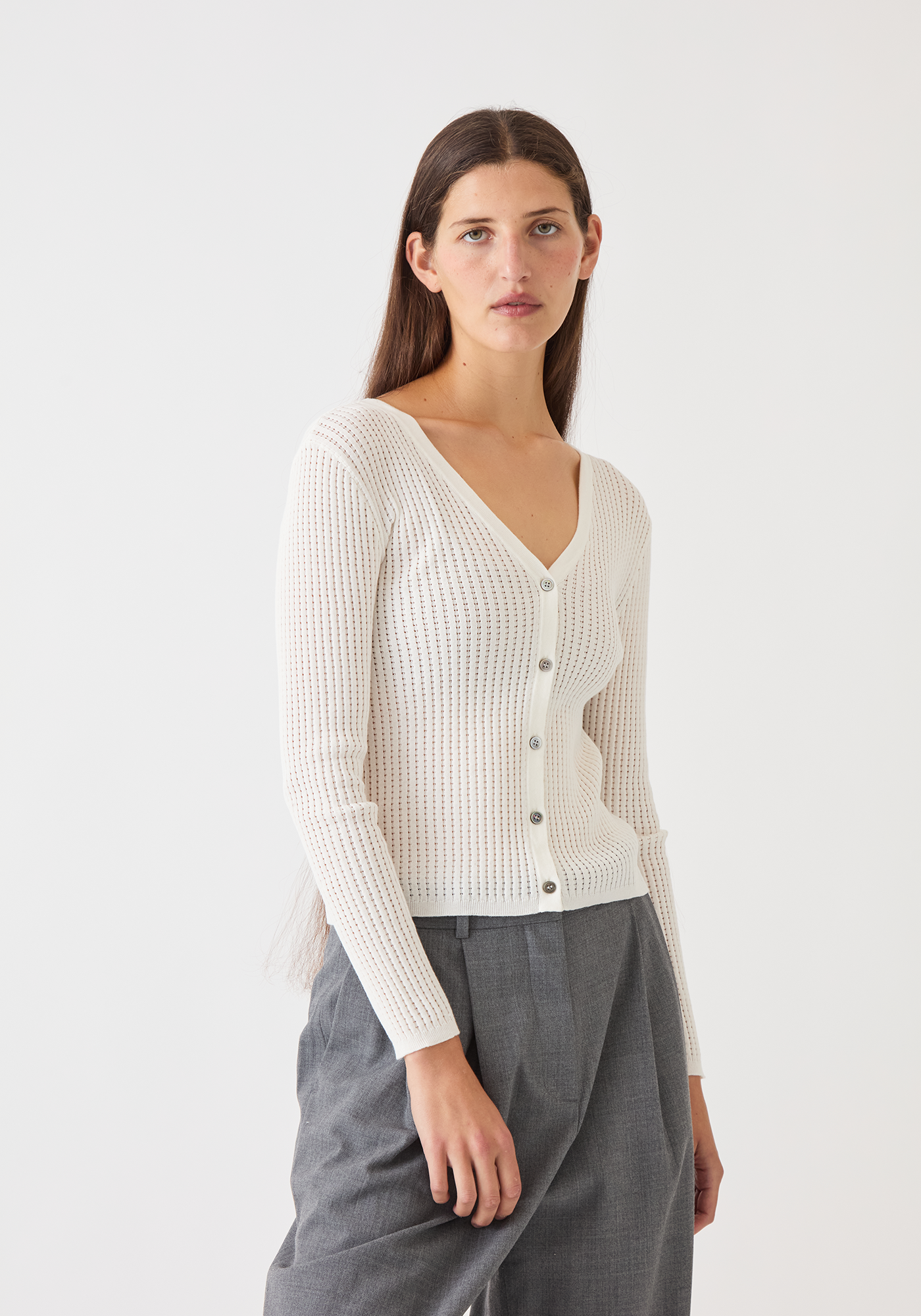 Frida Cotton Cardigan - Off White