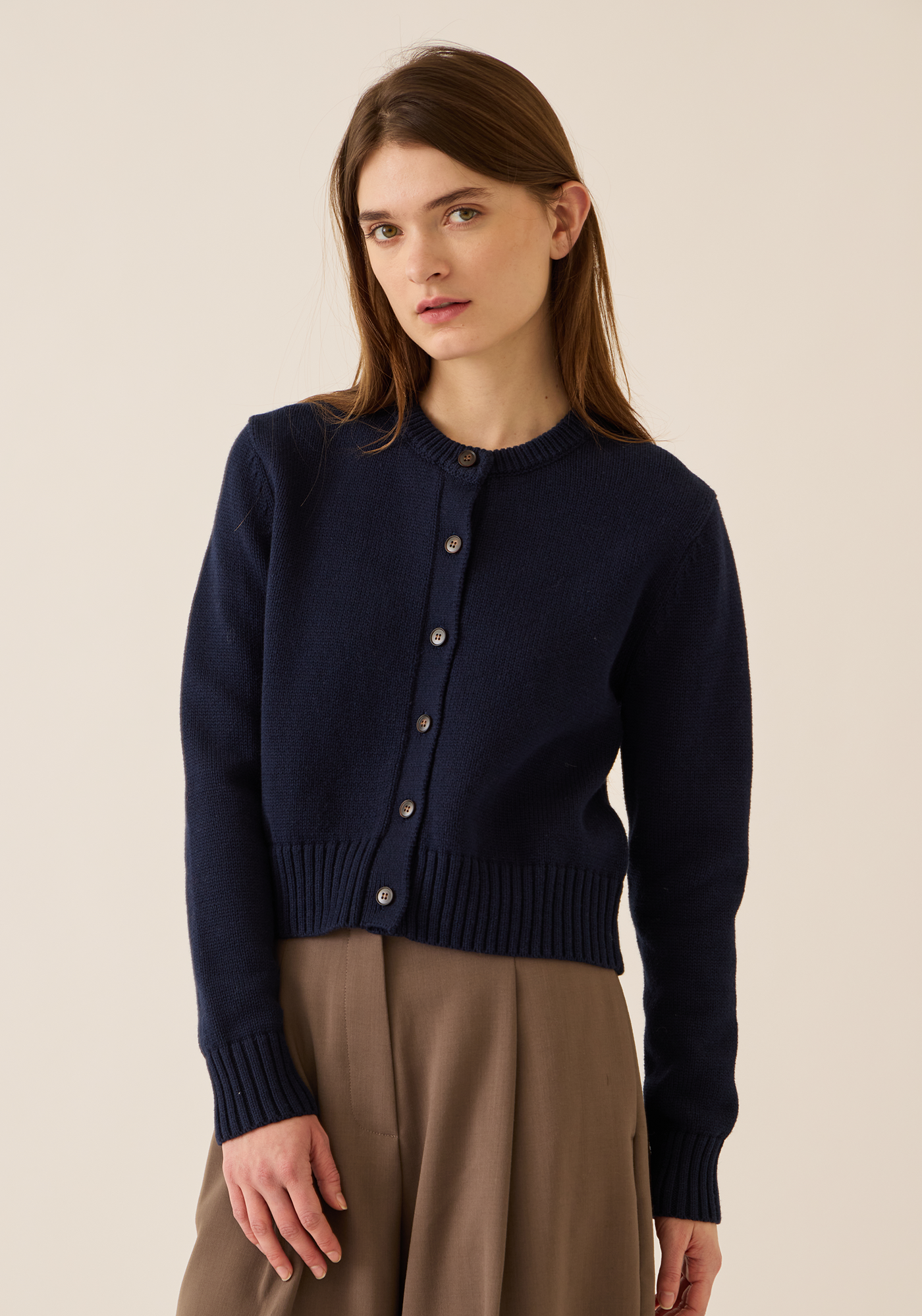 Hallie Cotton Cashmere Cardigan