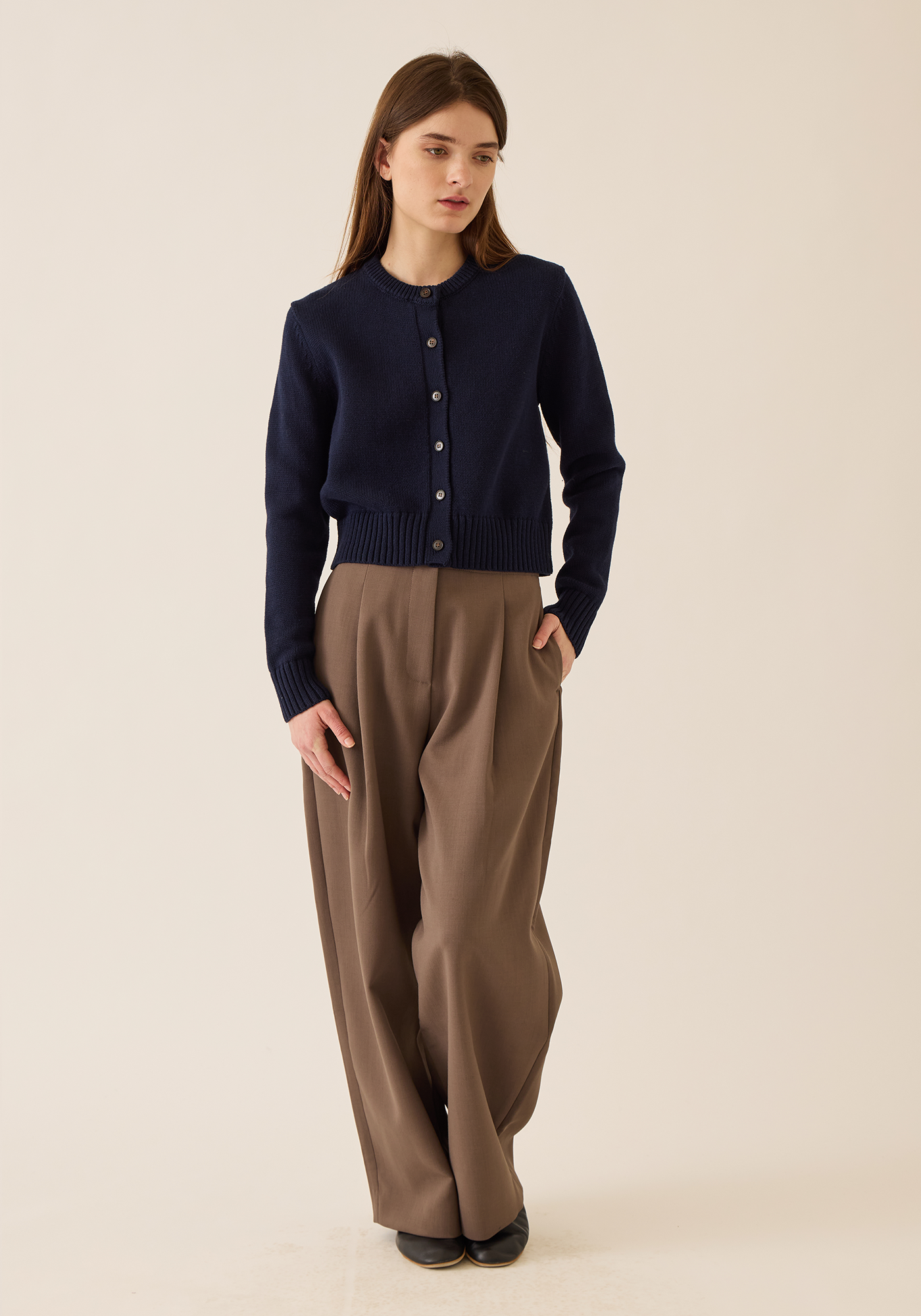 Hallie Cotton Cashmere Cardigan