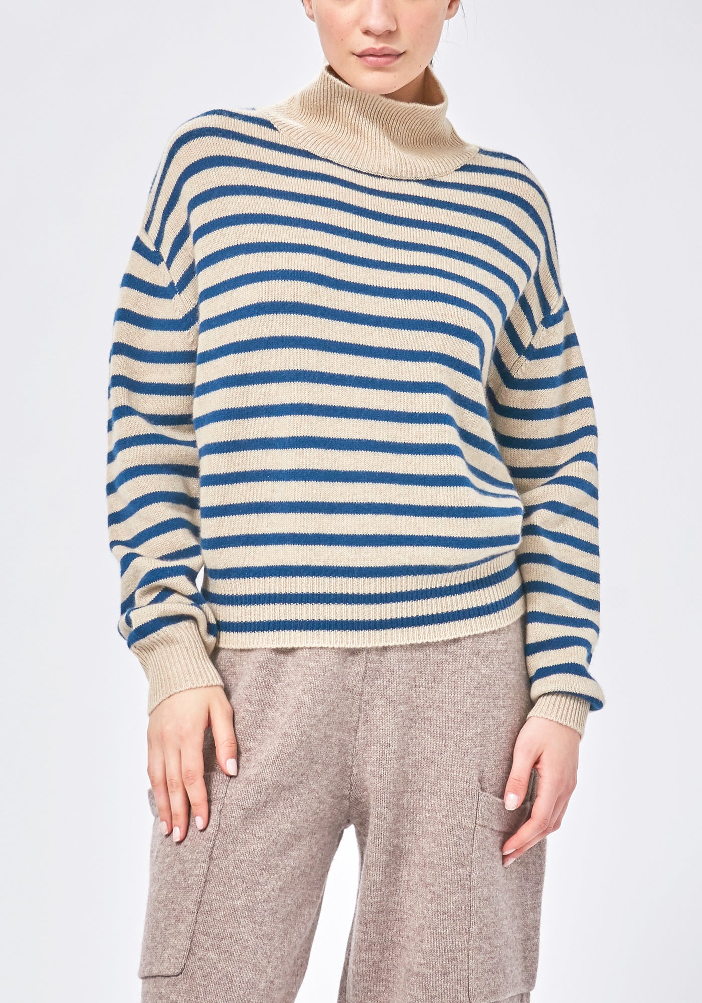 Hannes Turtleneck Stripe Sweater