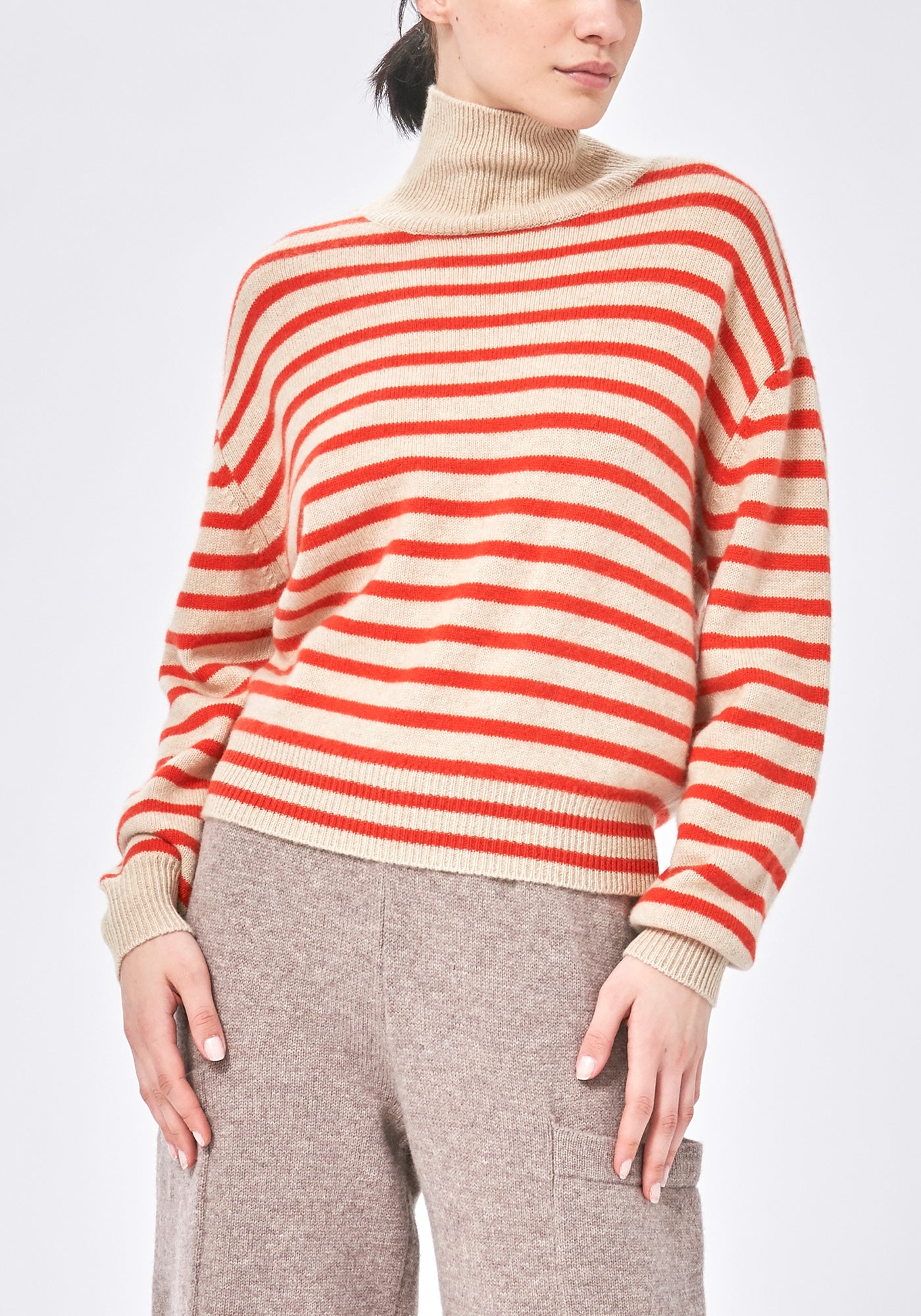 Hannes Turtleneck Stripe Sweater