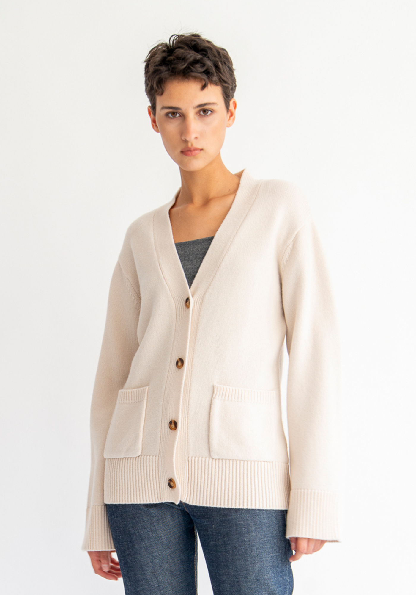 Hera Merino Wool Cardigan - Off White