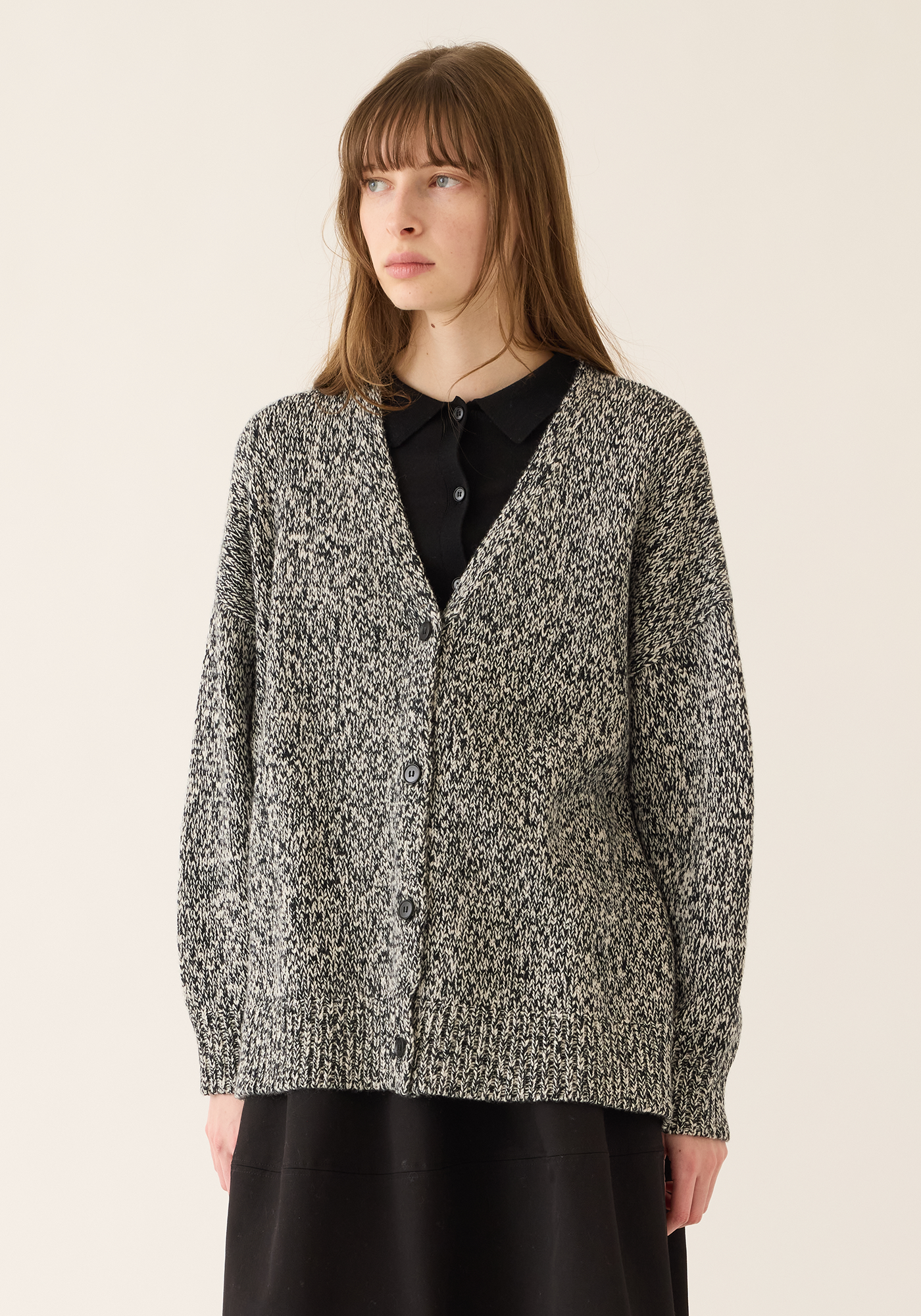Ingrid Wool Melange Cardigan