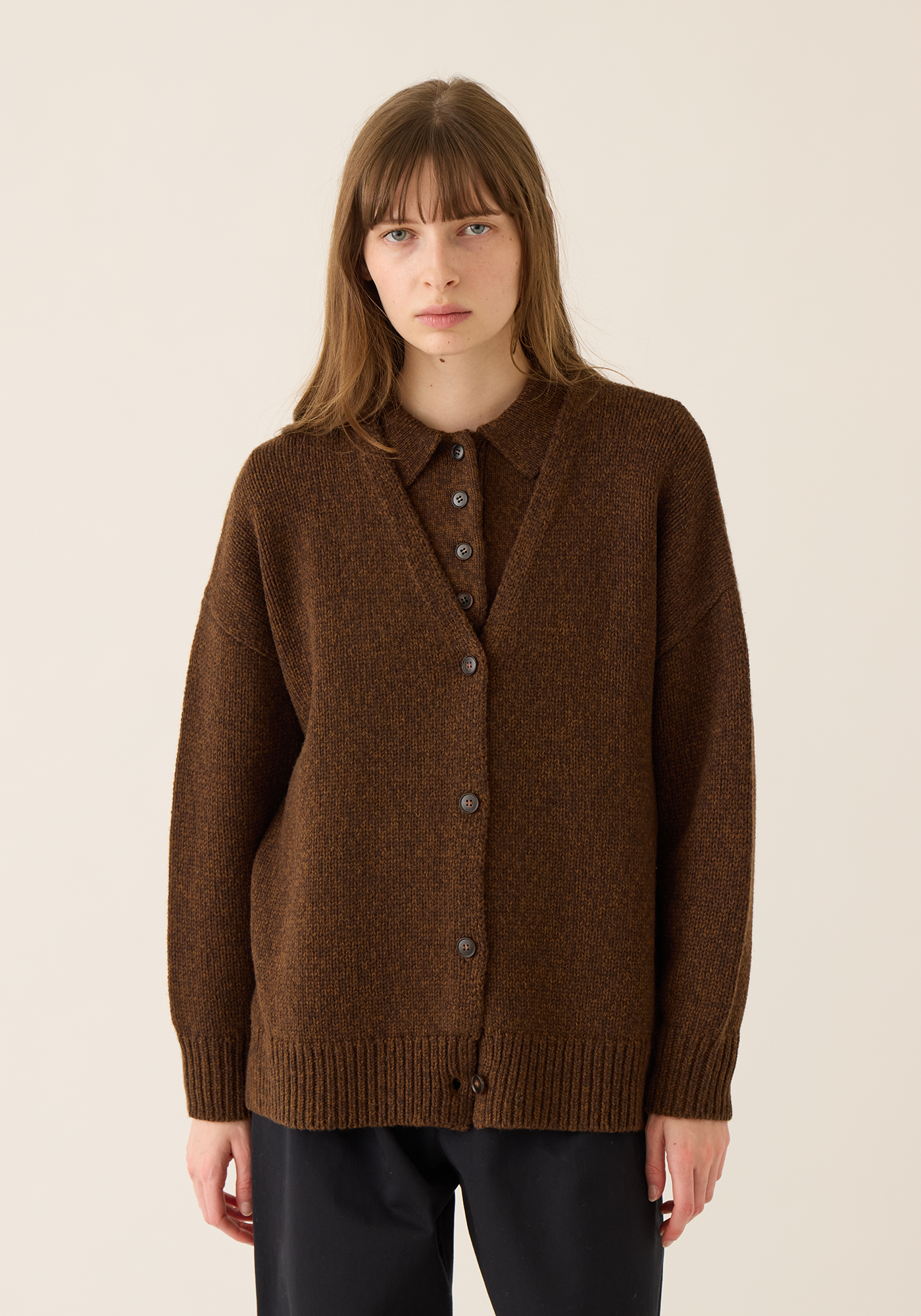 Ingrid Wool Melange Cardigan