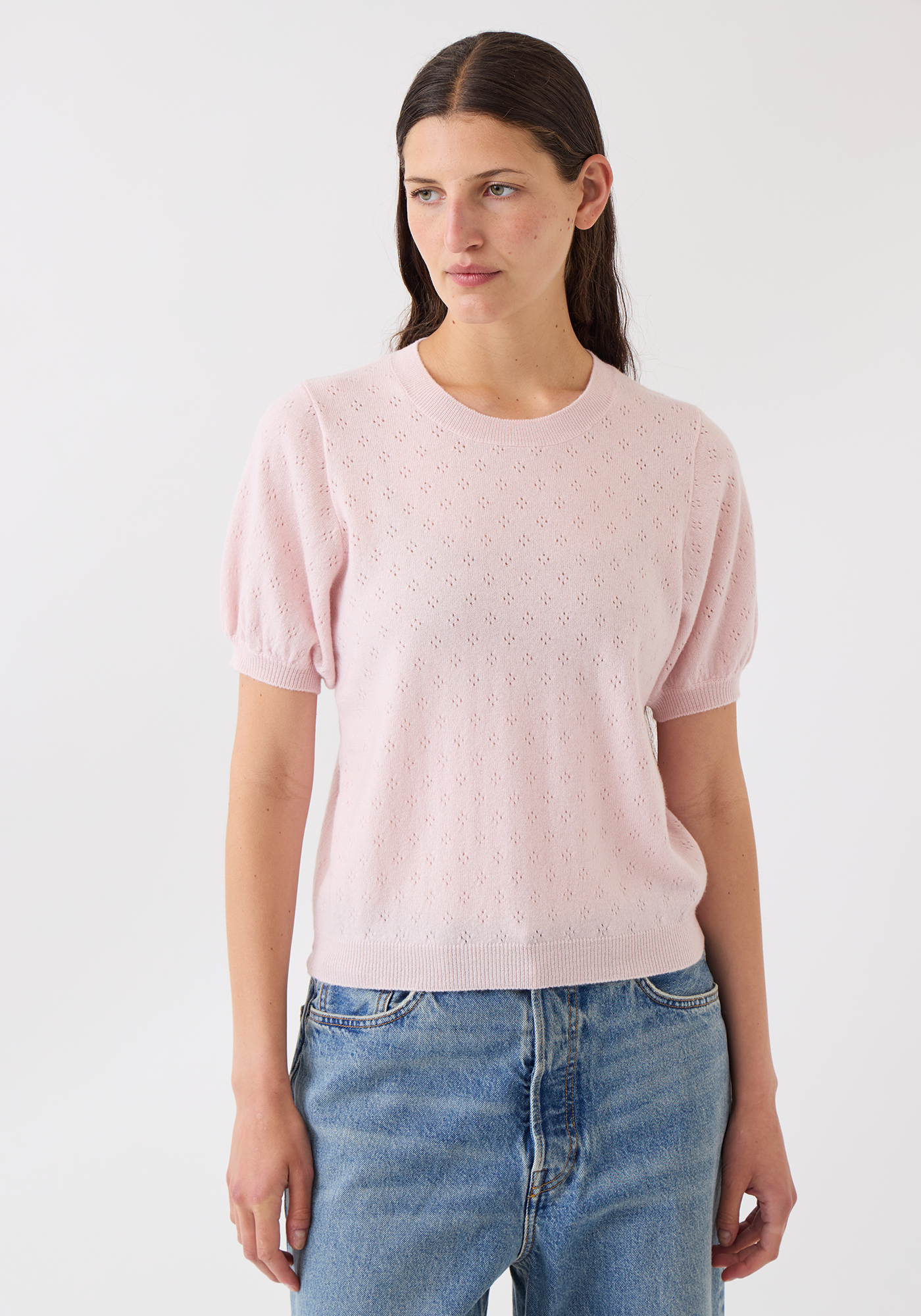 Isabel Pointelle Cashmere Top