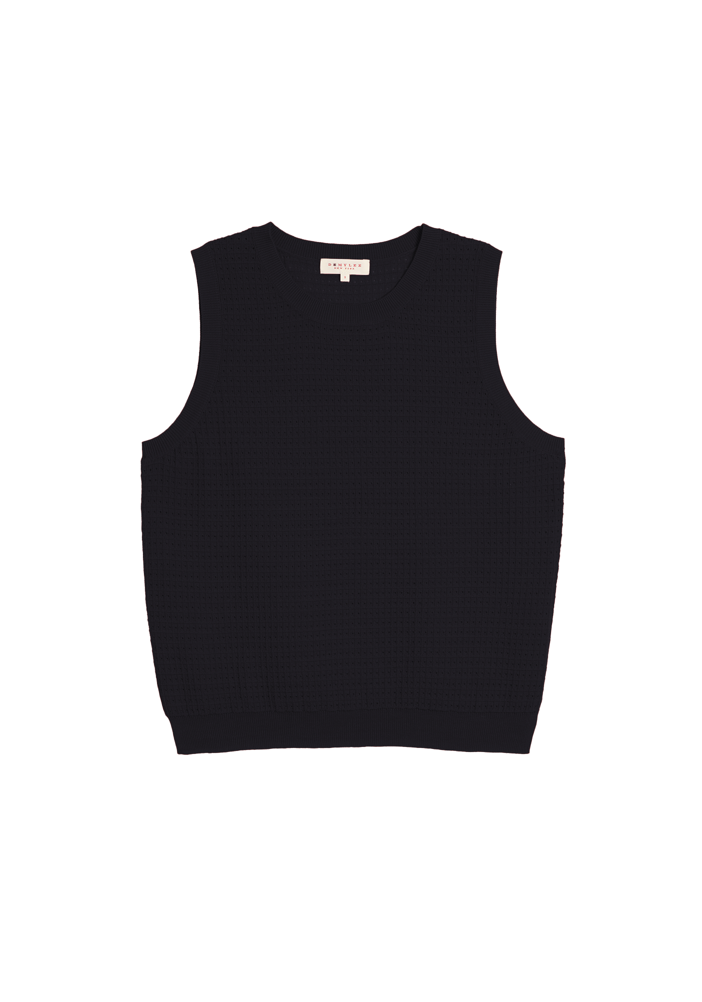 Issa Waffle Pointelle Cotton Top