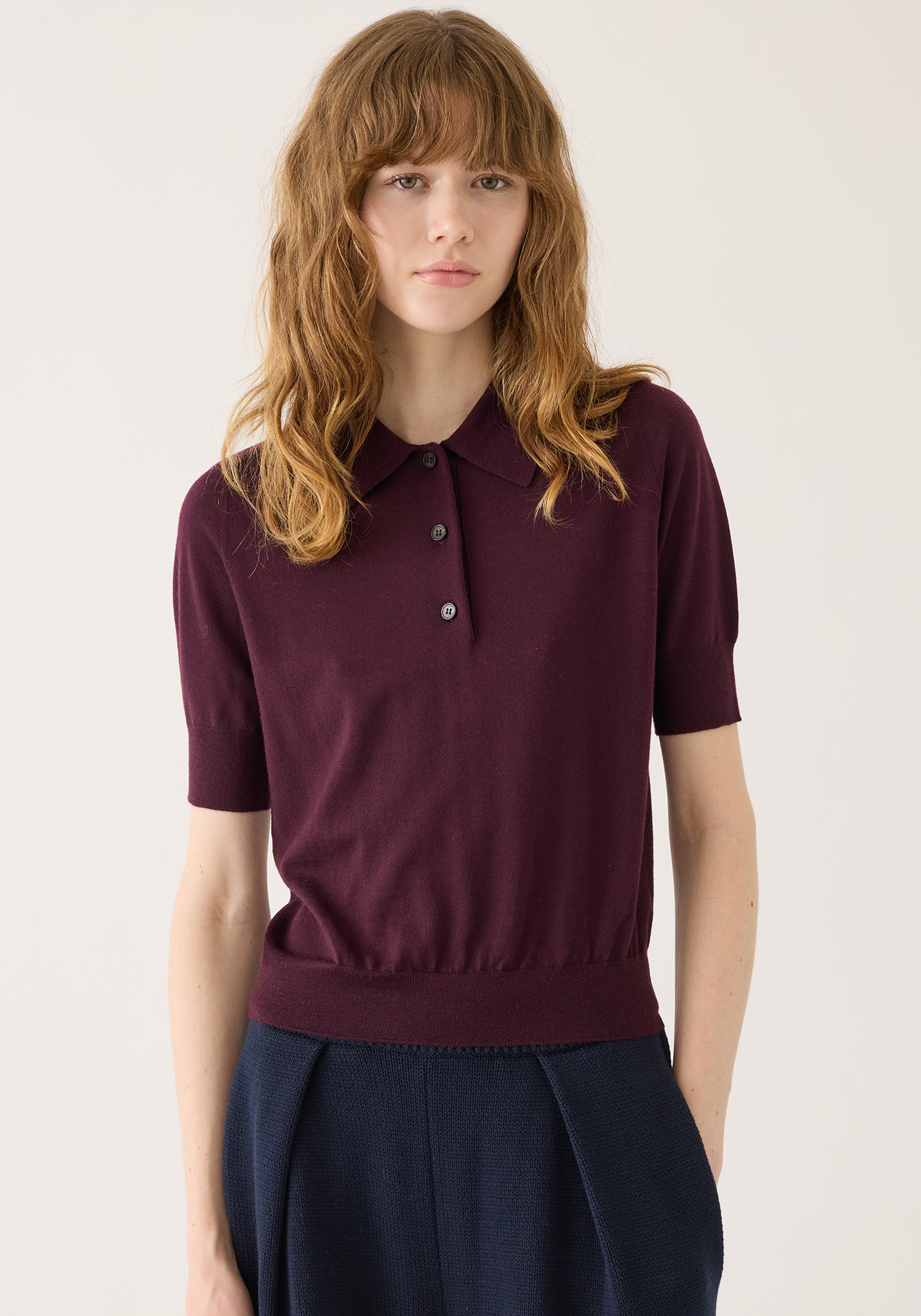 Jarvis Superfine Merino Wool Polo Top