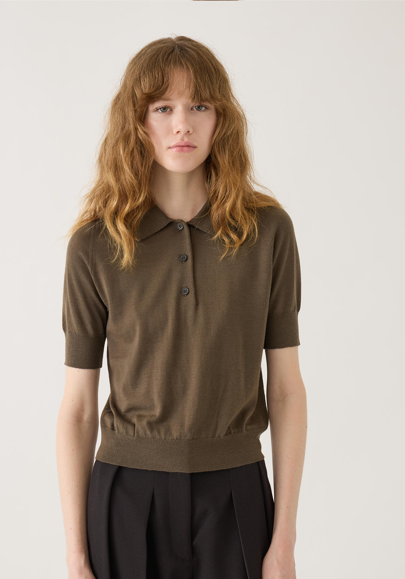 Jarvis Superfine Merino Wool Polo Top