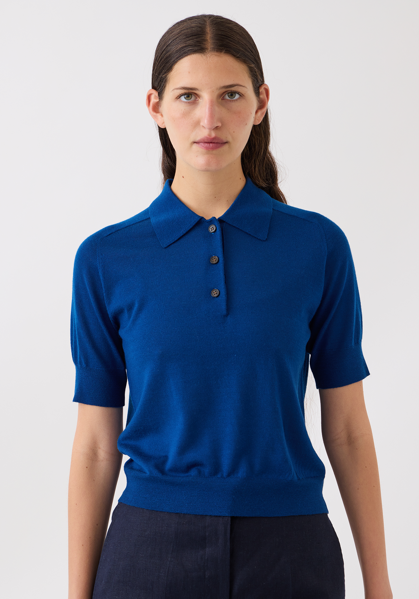 Jarvis Superfine Merino Wool Polo Top