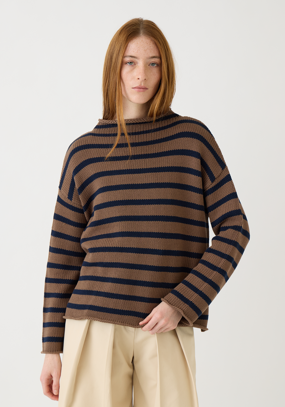 Lamis Stripe Cotton Sweater