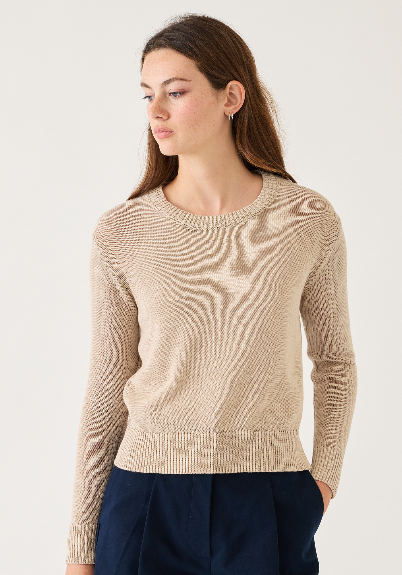Lana Cotton Linen Sweater