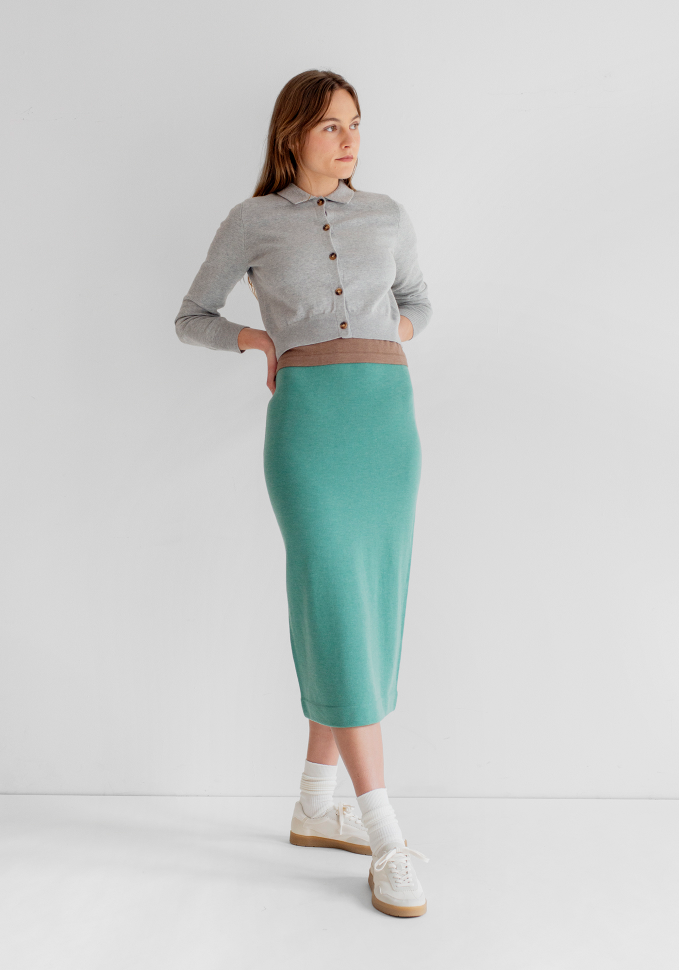 Levia Skirt - Cool Grey
