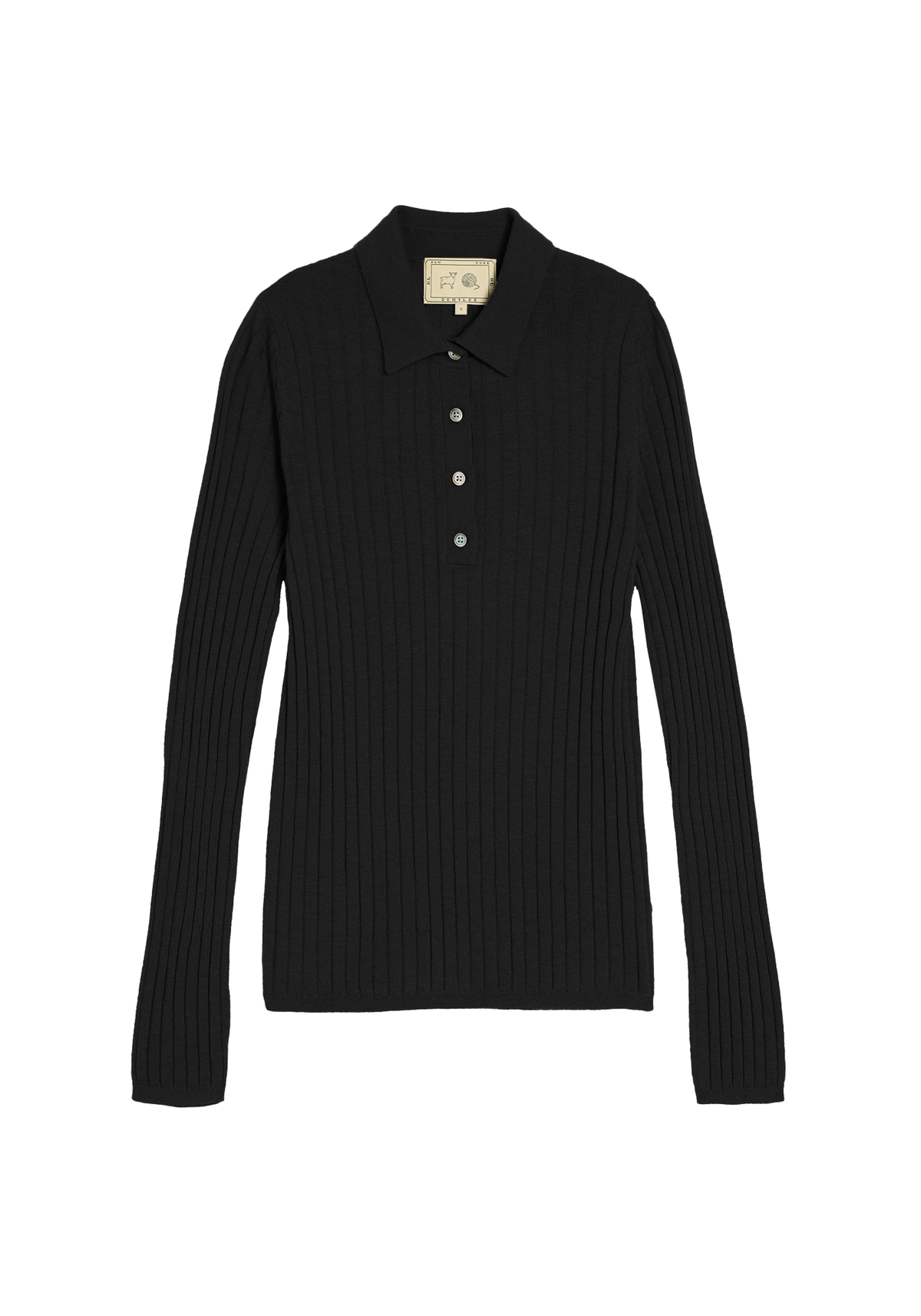 Luna Superfine Cashmere Polo Top