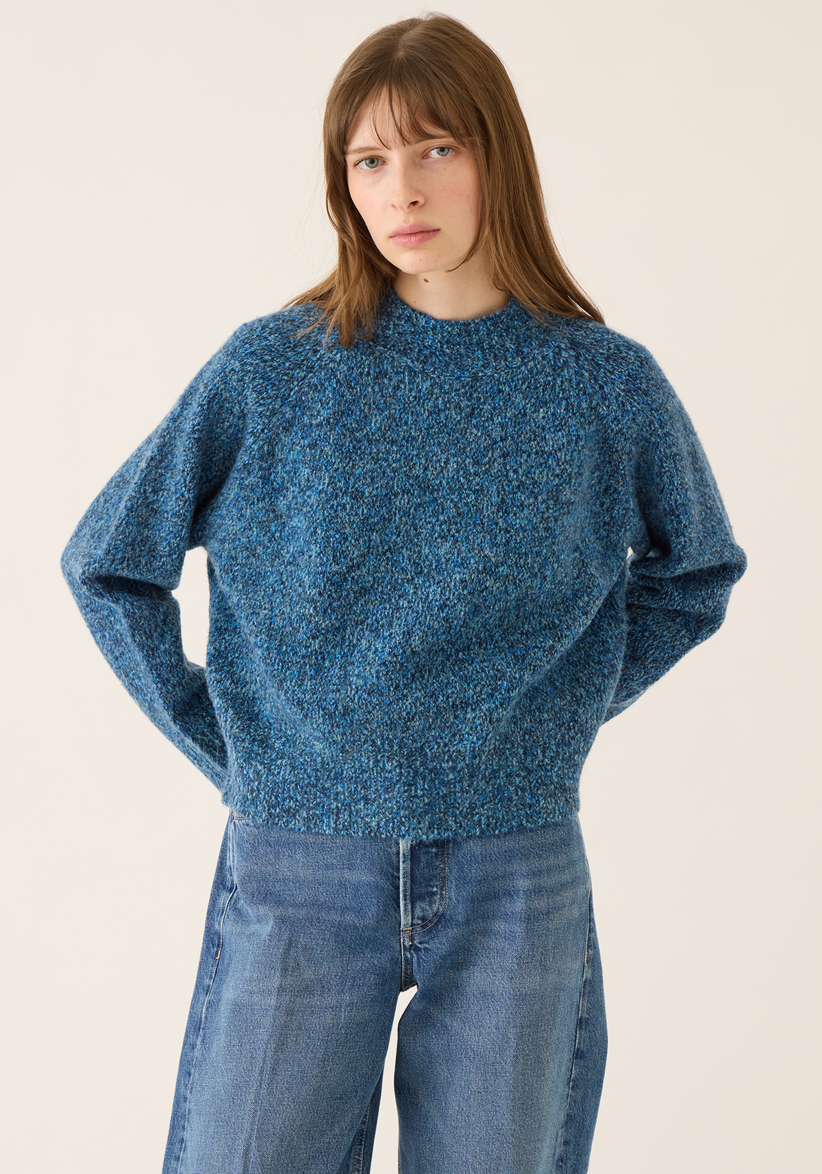 Margot Speckled Wool Alpaca Sweater