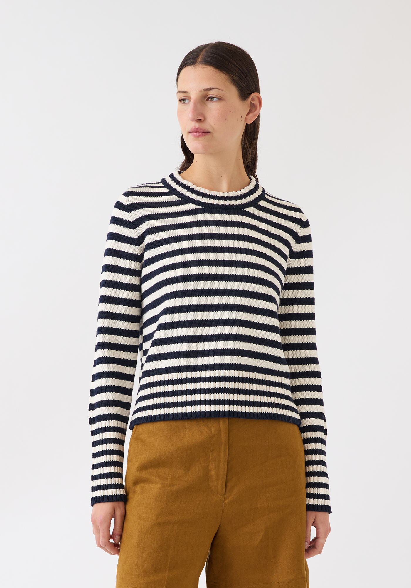 Micha Stripe Cotton Sweater