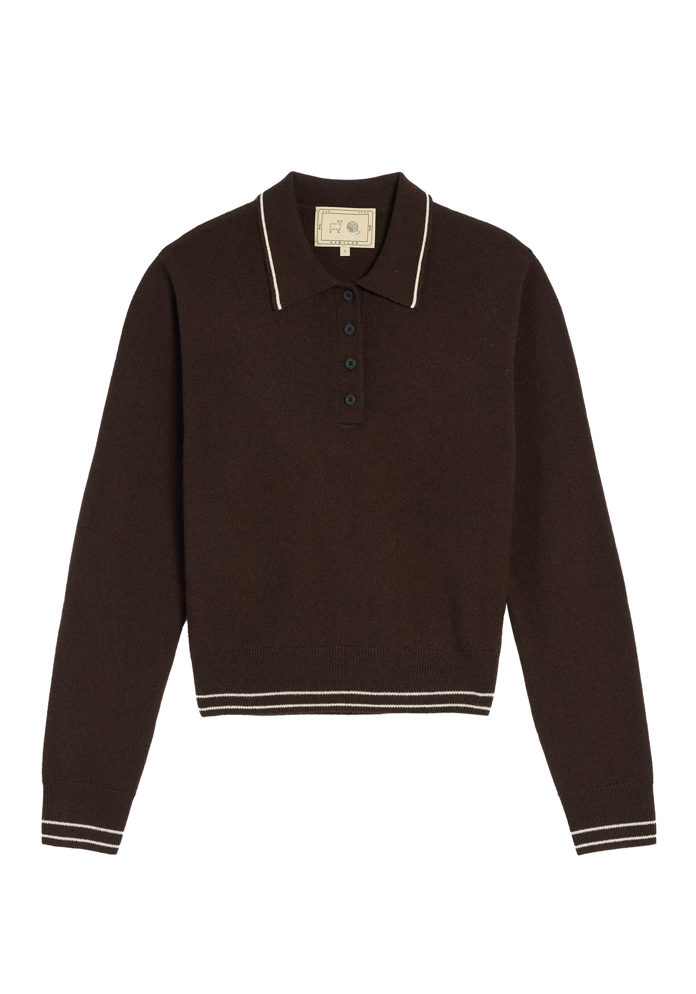 Millie Cashmere Polo Sweater