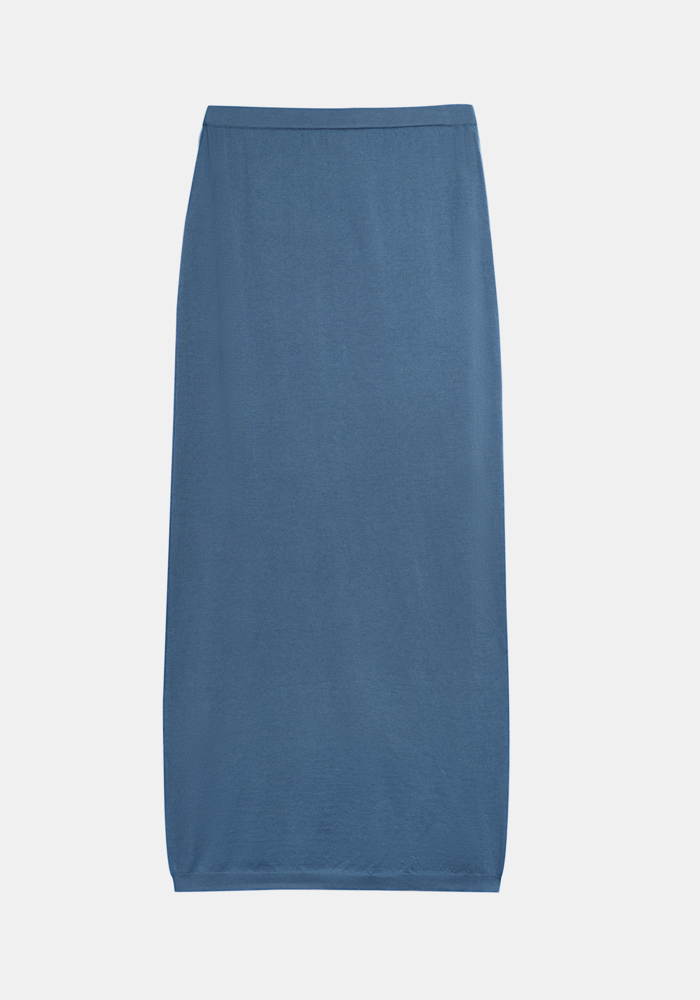 Mirela Wool Cotton Skirt - Storm Blue
