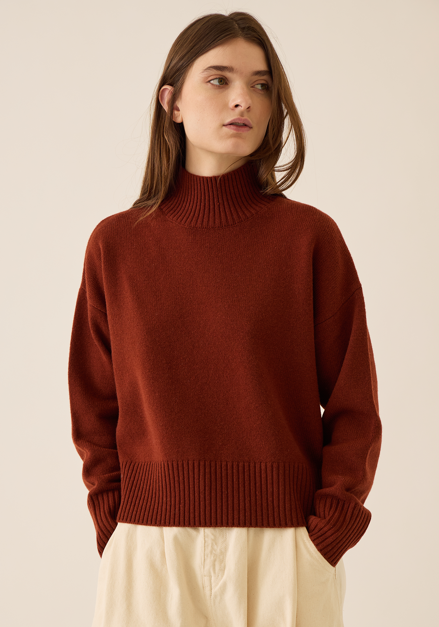 Nana Turtleneck Merino Wool Sweater