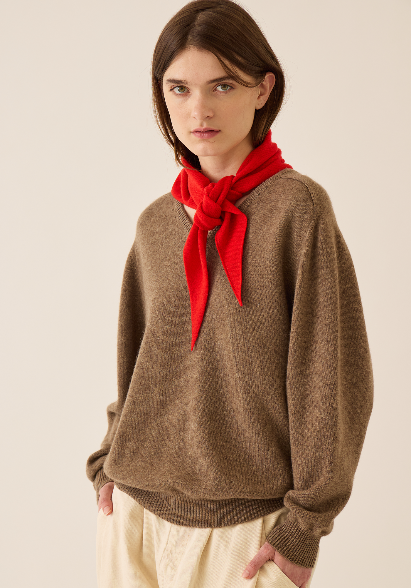 ネッサ スモール カシミア バンダナ